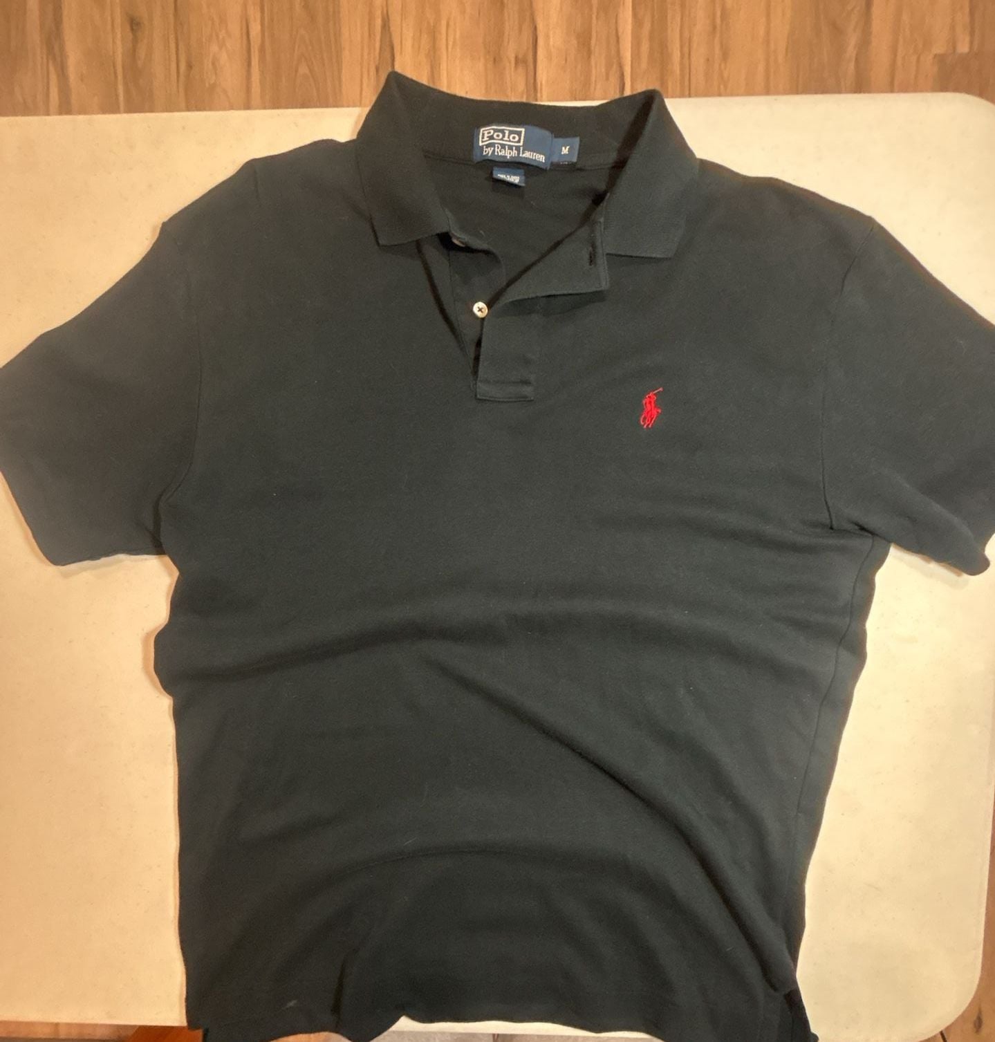 Polo By Ralph Lauren Polo Shirt Size M Black Cotton 2