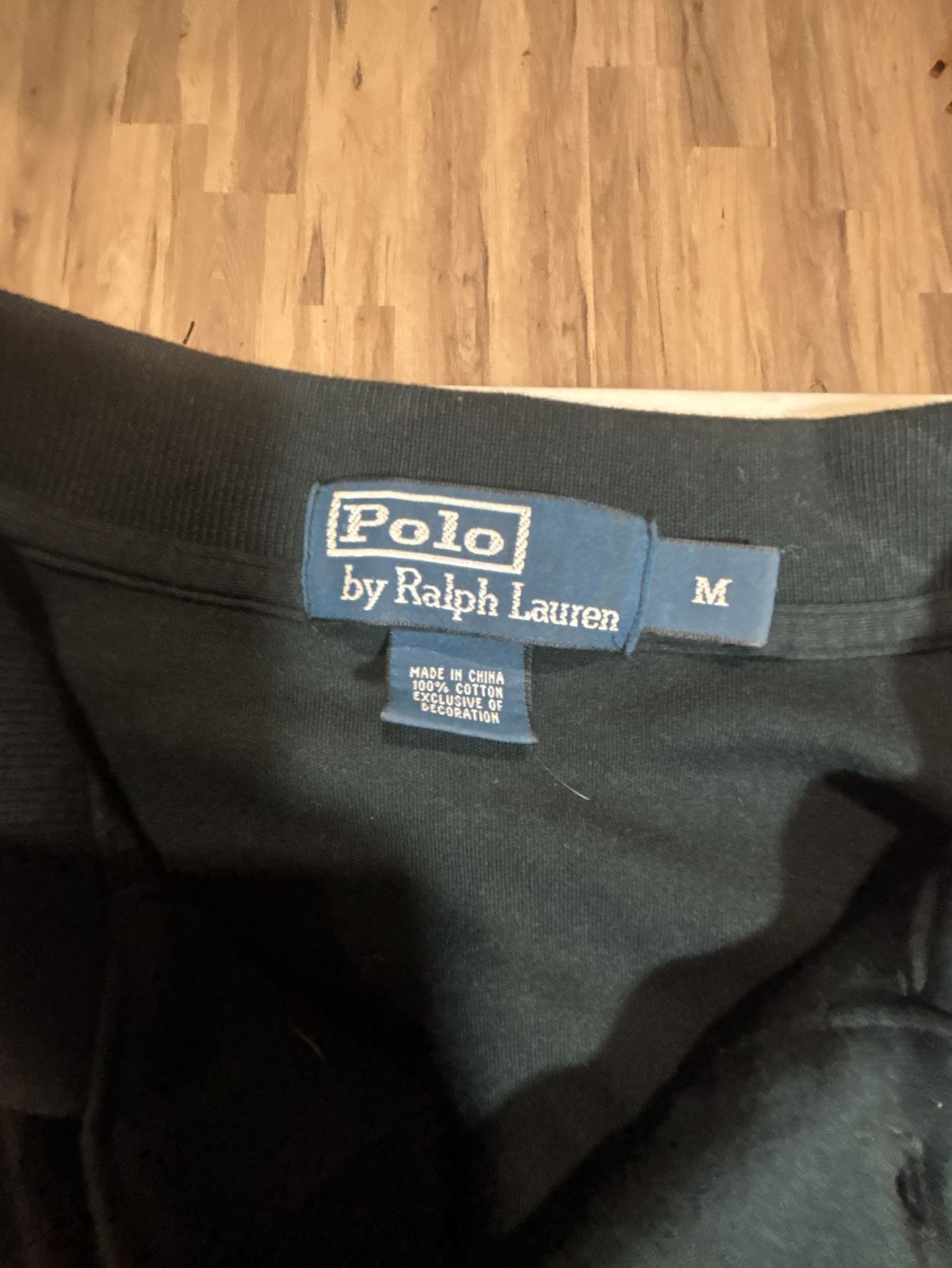 Polo By Ralph Lauren Polo Shirt Size M Black Cotton 4
