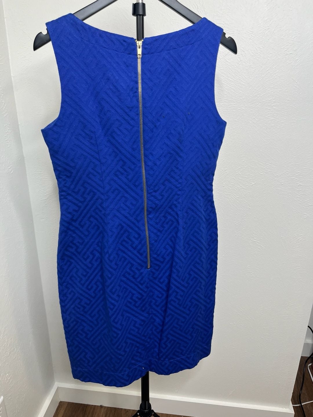 Blue Beaded Sleeveless Occasion Dress 3