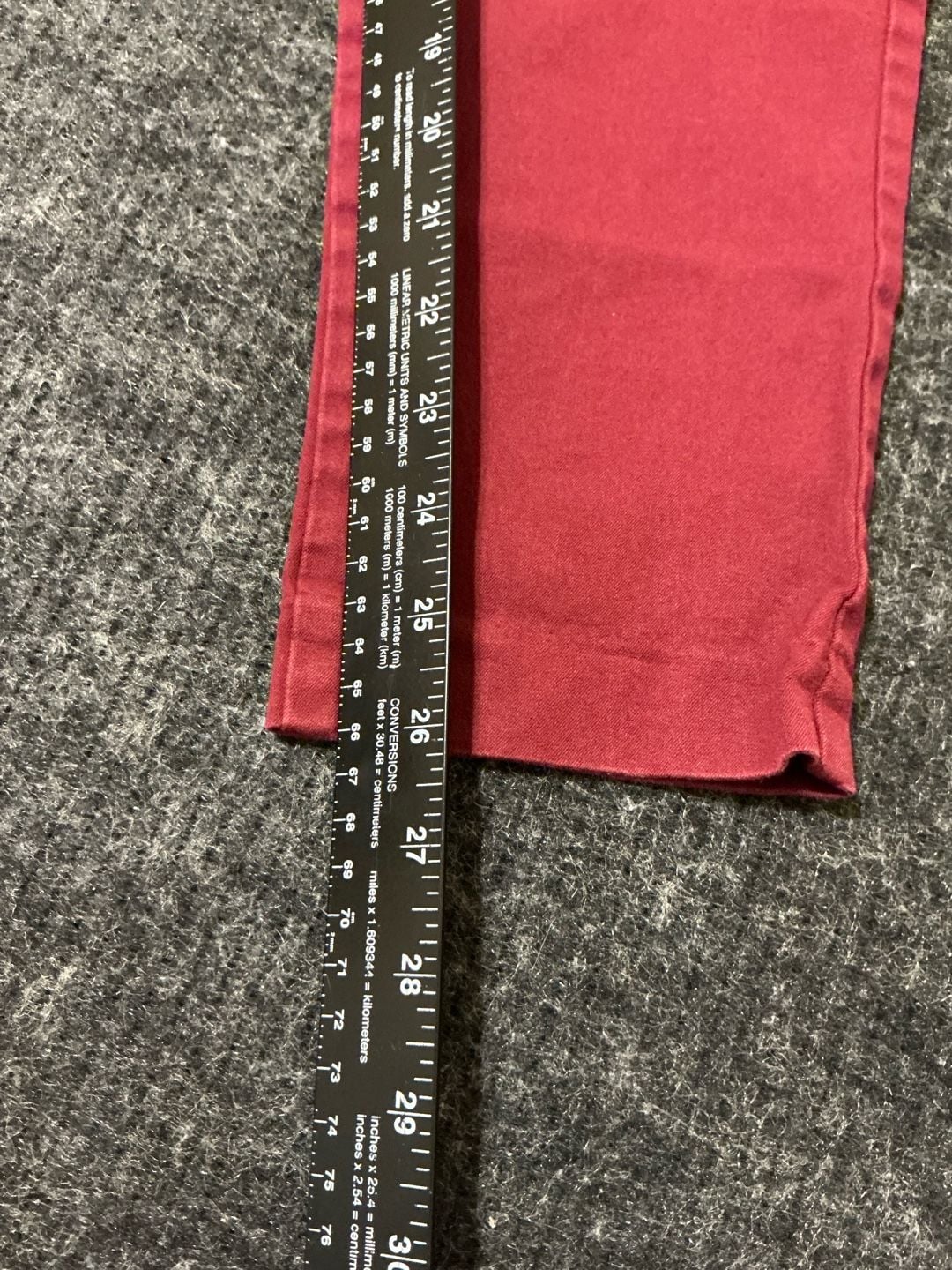 Old Navy High-Rise Pixie Skinny Pants Womens Size 6 Red 7