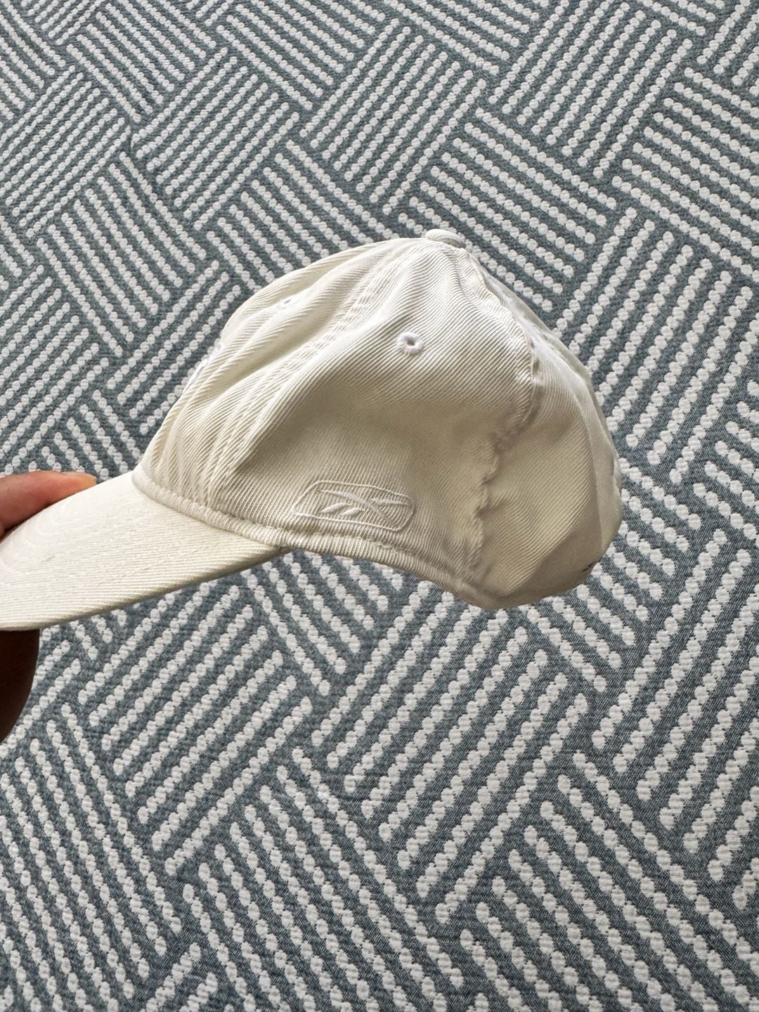 Reebok Los Angeles Lakers OSFA White Corduroy NBA Hat 5