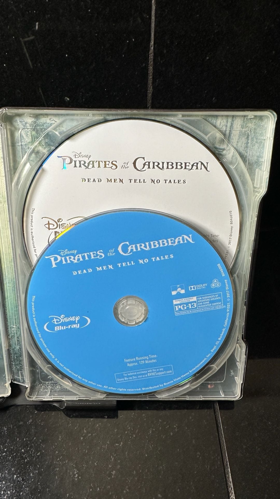 OOP Disney Pirates Of The Caribbean Dead Men Tell No Tales Steelbook 3