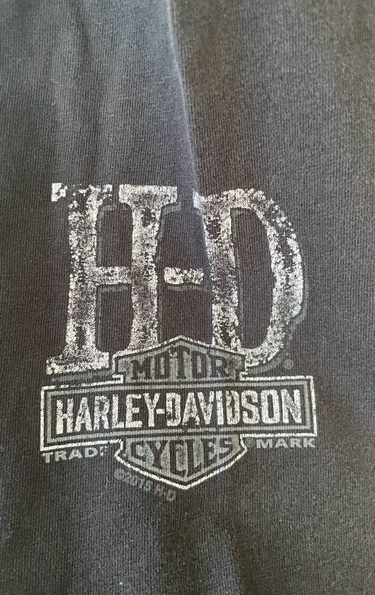  Harley Davidson Warren Ohio Distressed Long Sleeve Biker Tee 3XL 7
