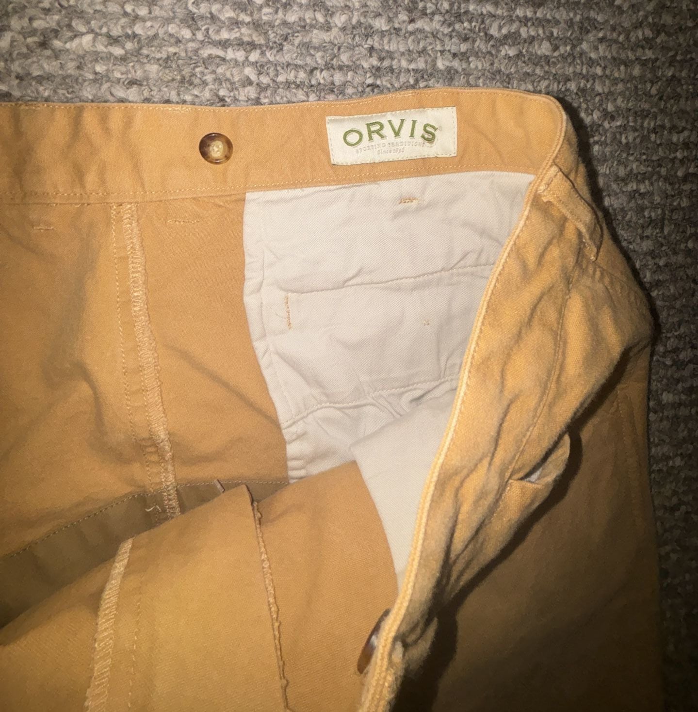 Orvis Canvas Pants Size 40 Brown Joggers 3