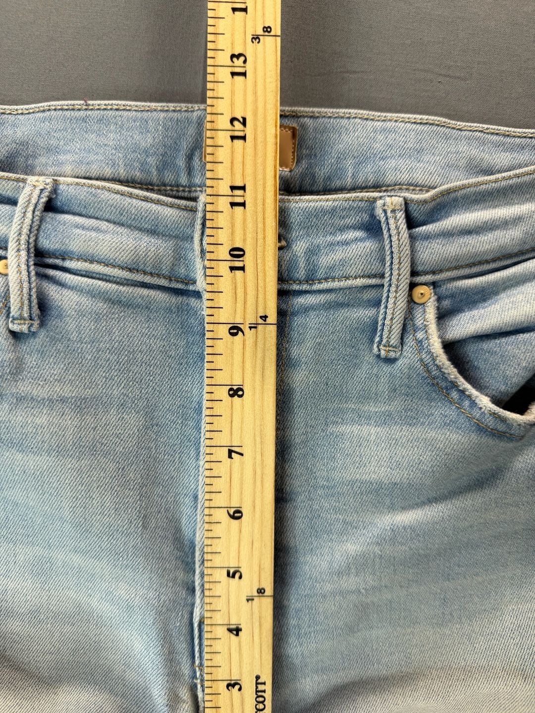 Mother The Inside Crop Step Fray Jeans Light Wash Limited Edition Size 31 8
