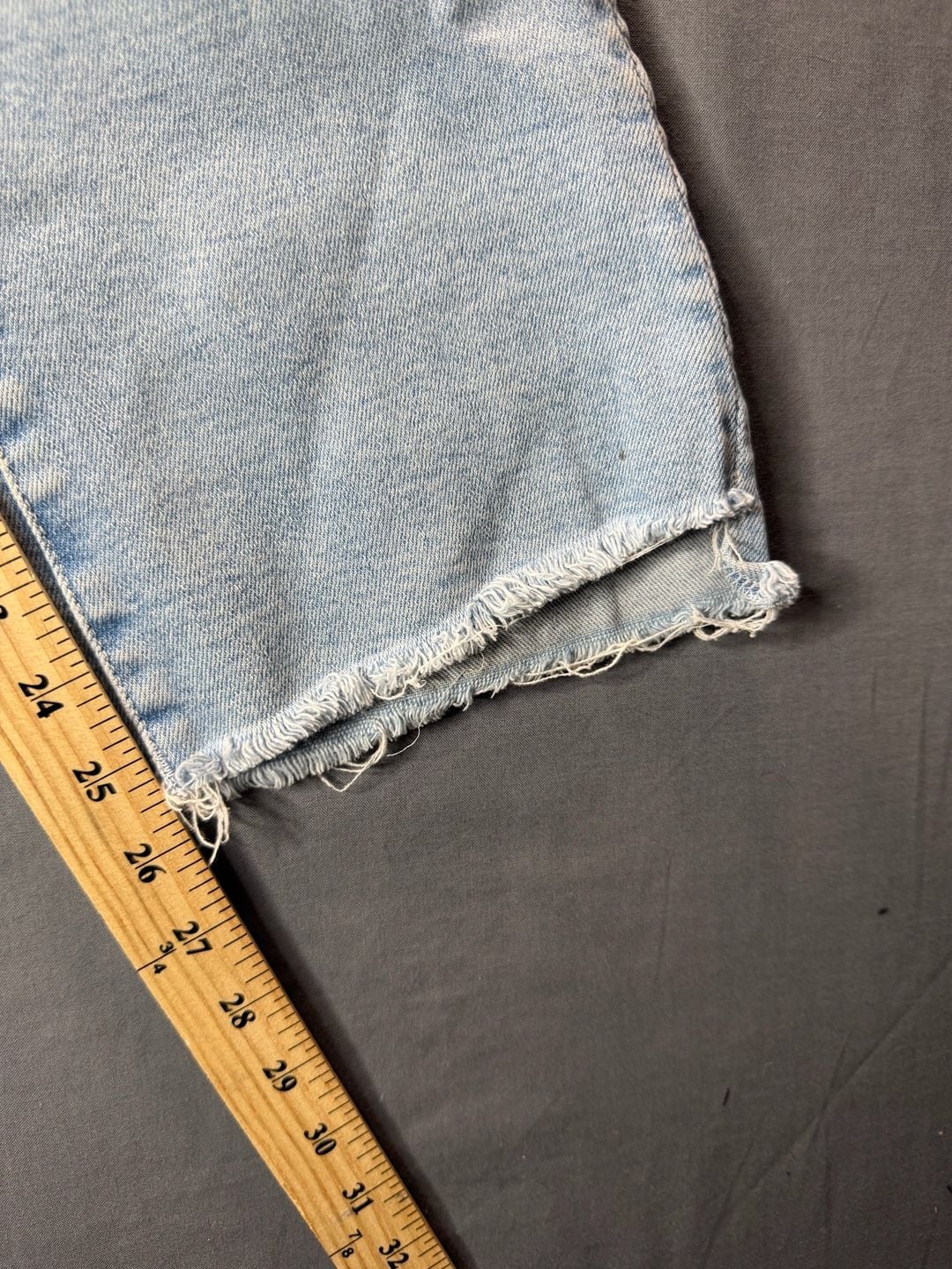 Mother The Inside Crop Step Fray Jeans Light Wash Limited Edition Size 31 9