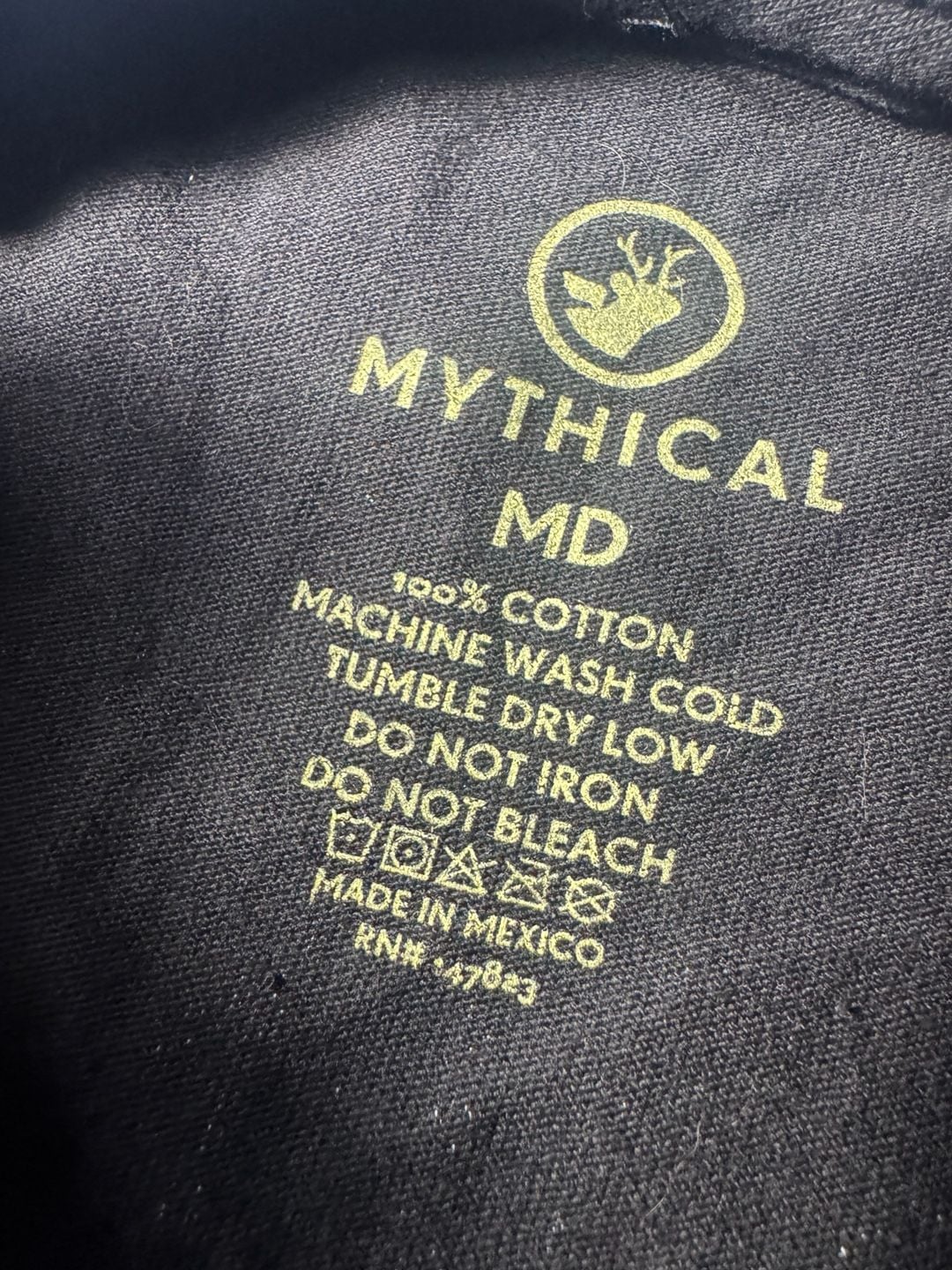 Mythical Tour Of Mythicality Size MD Black T-Shirt 3