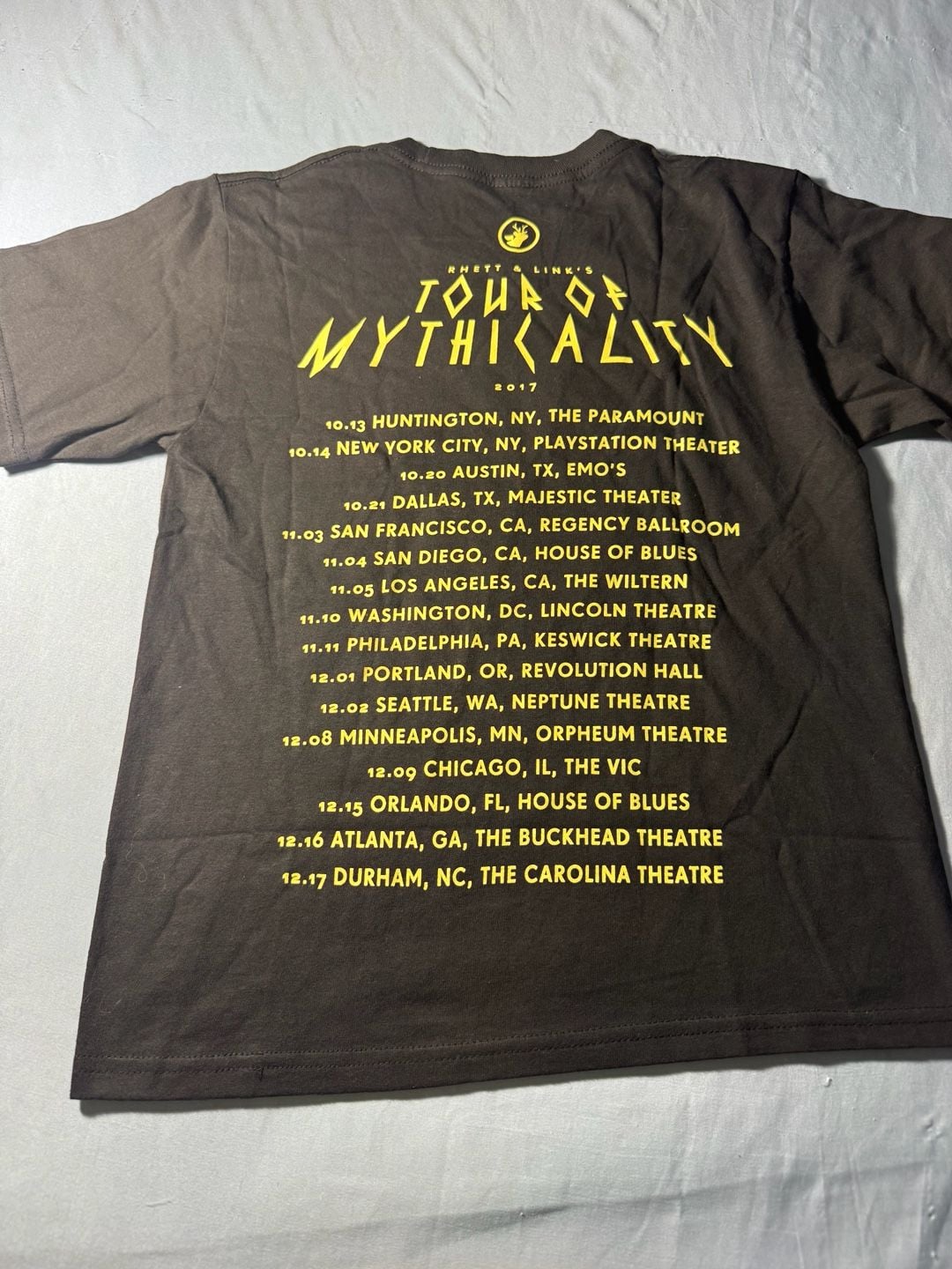 Mythical Tour Of Mythicality Size MD Black T-Shirt 6