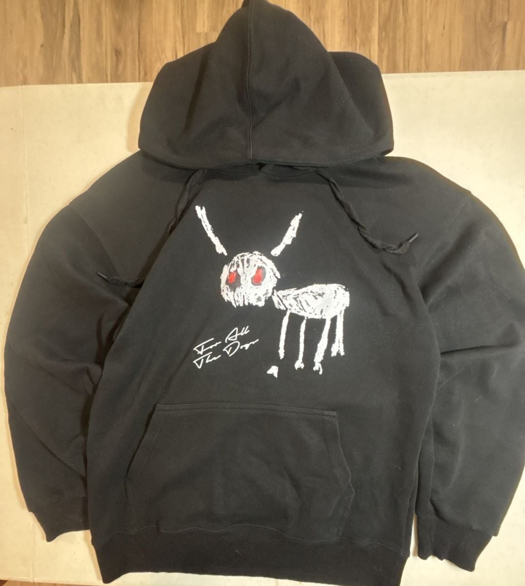 Drake For All The Dogs Hoodie Black Graphic Hip Hop Rap 2