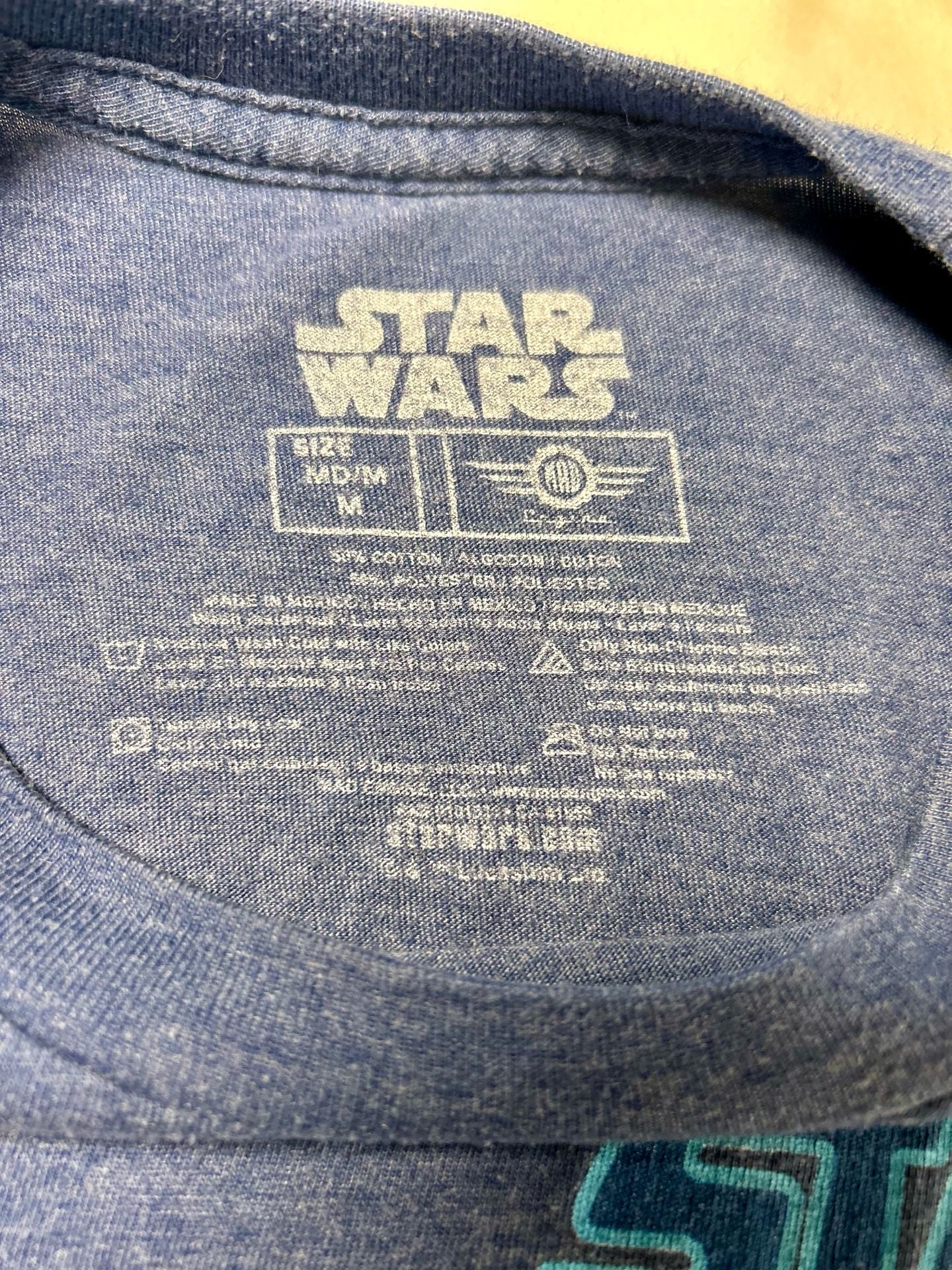 Star Wars Retro Japanese Poster Graphic T-Shirt Size M Heather Blue 4
