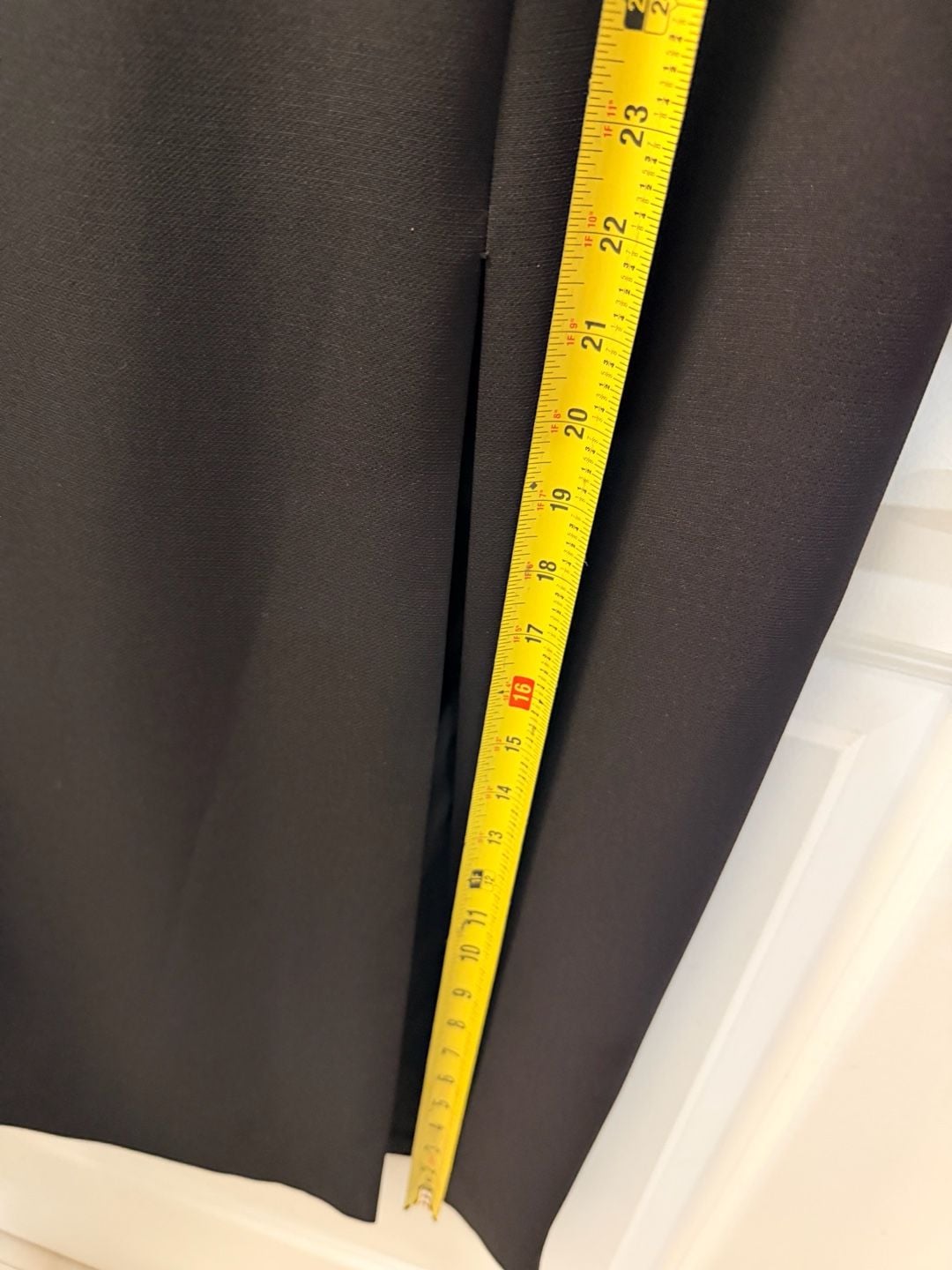 Vintage Two Tone Midi Dress Size S Cream Black Split 20