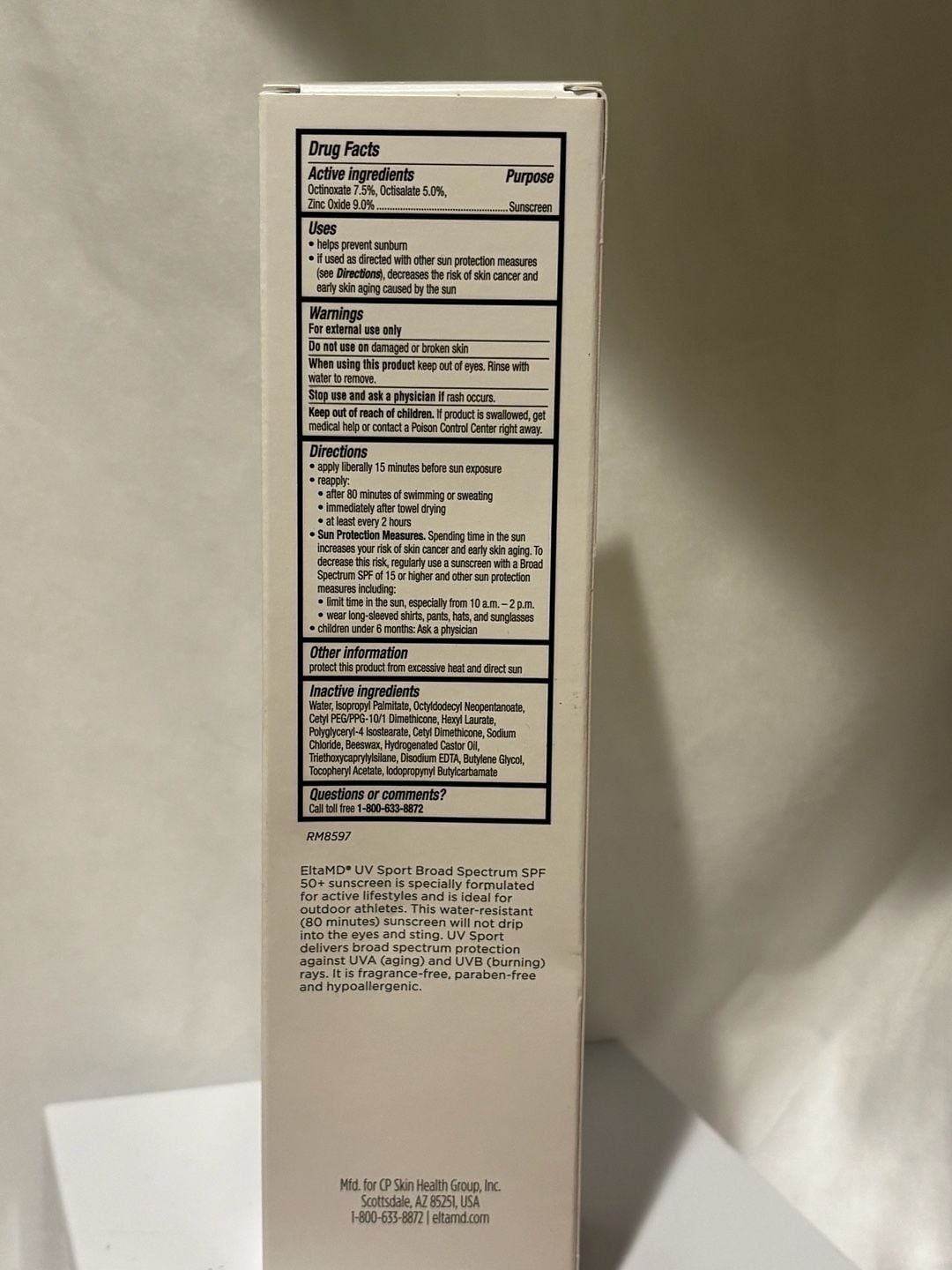EltaMD UV Sport SPF 50+ 8 oz Sunscreen 2