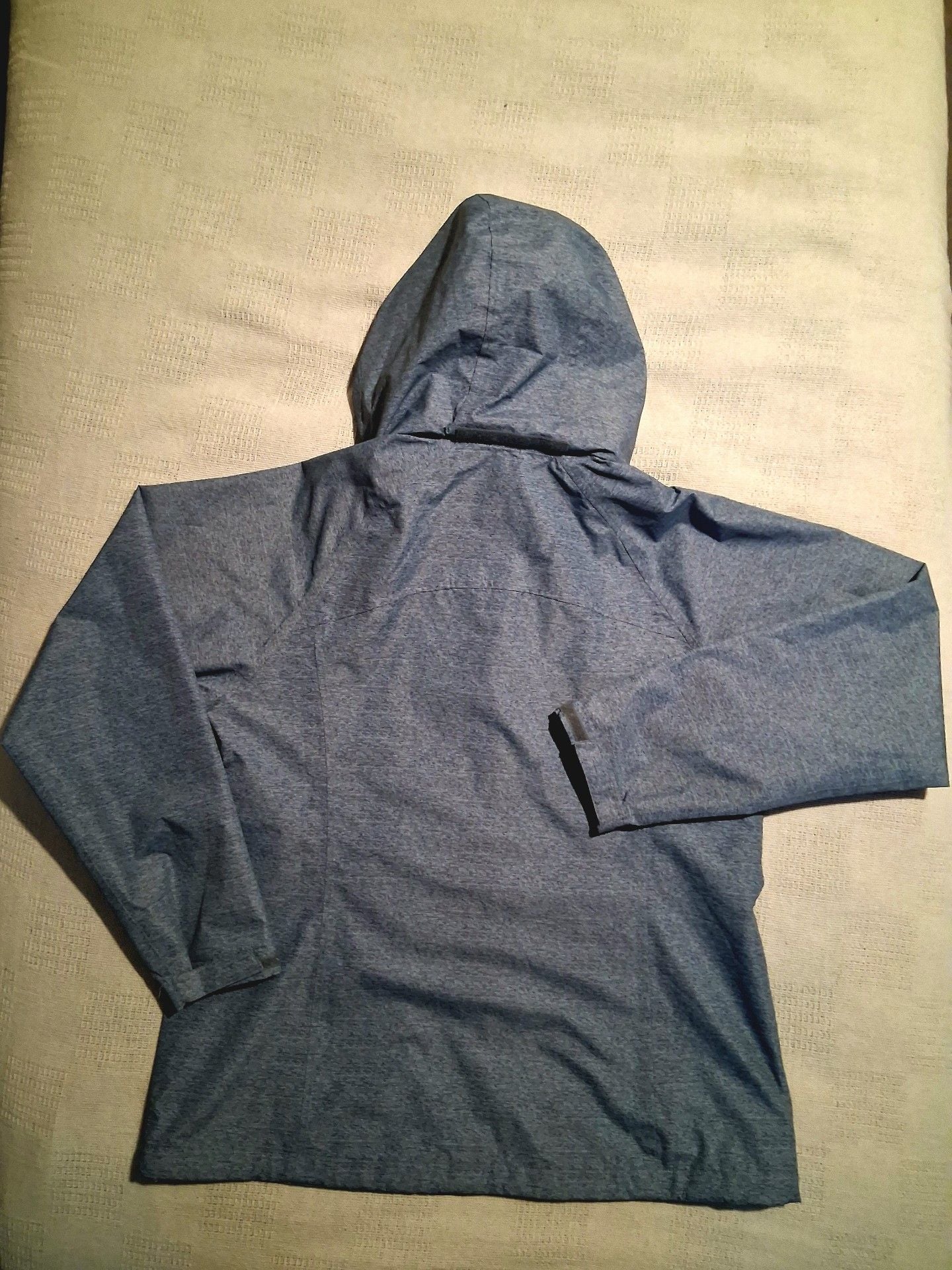 Eddie Bauer WeatherEdge Rain Jacket Blue Heathered Size M 8