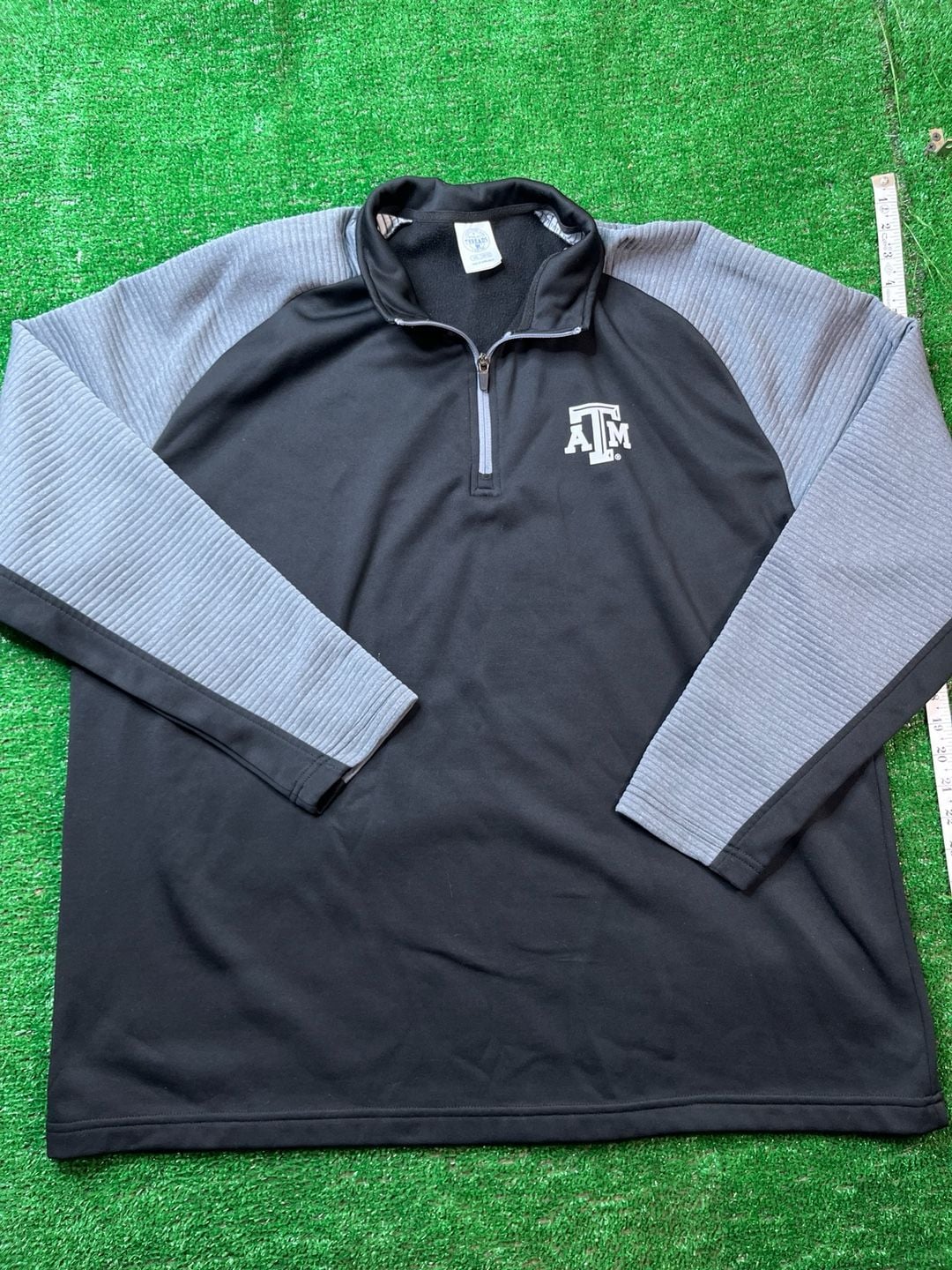 Rivalry Threads Texas A&M Aggies Quarter-Zip Pullover Size 2XL Black 3
