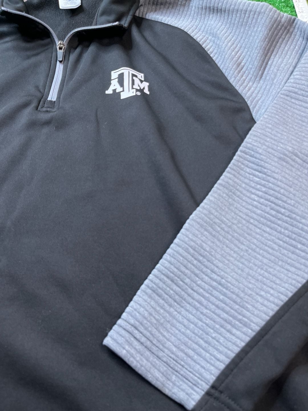 Rivalry Threads Texas A&M Aggies Quarter-Zip Pullover Size 2XL Black 4