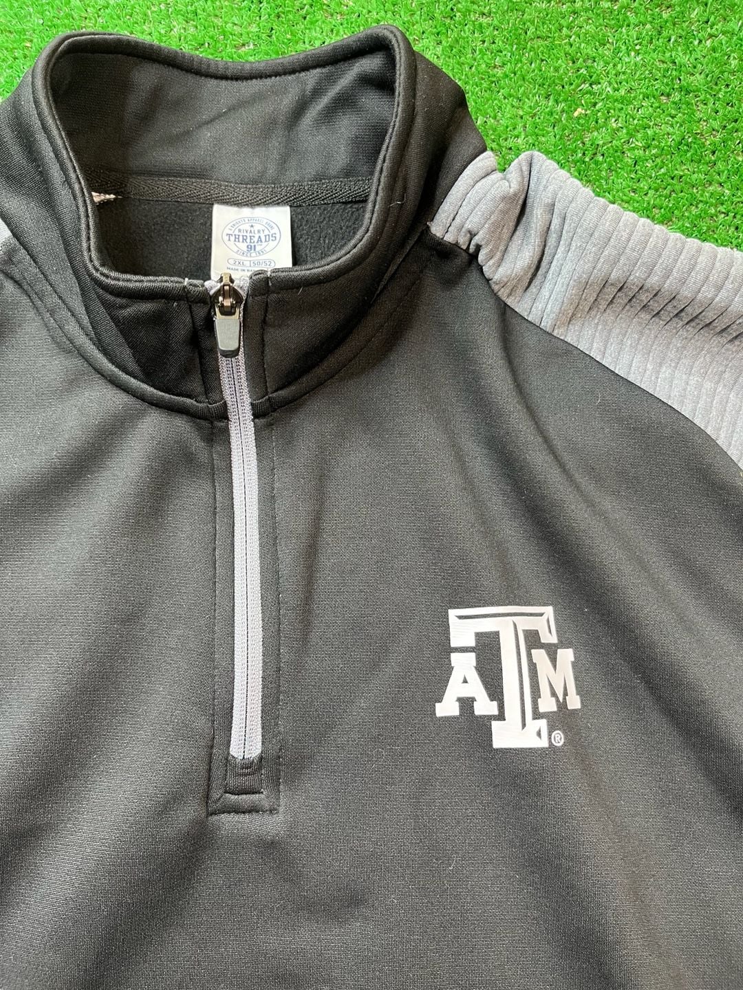 Rivalry Threads Texas A&M Aggies Quarter-Zip Pullover Size 2XL Black 7