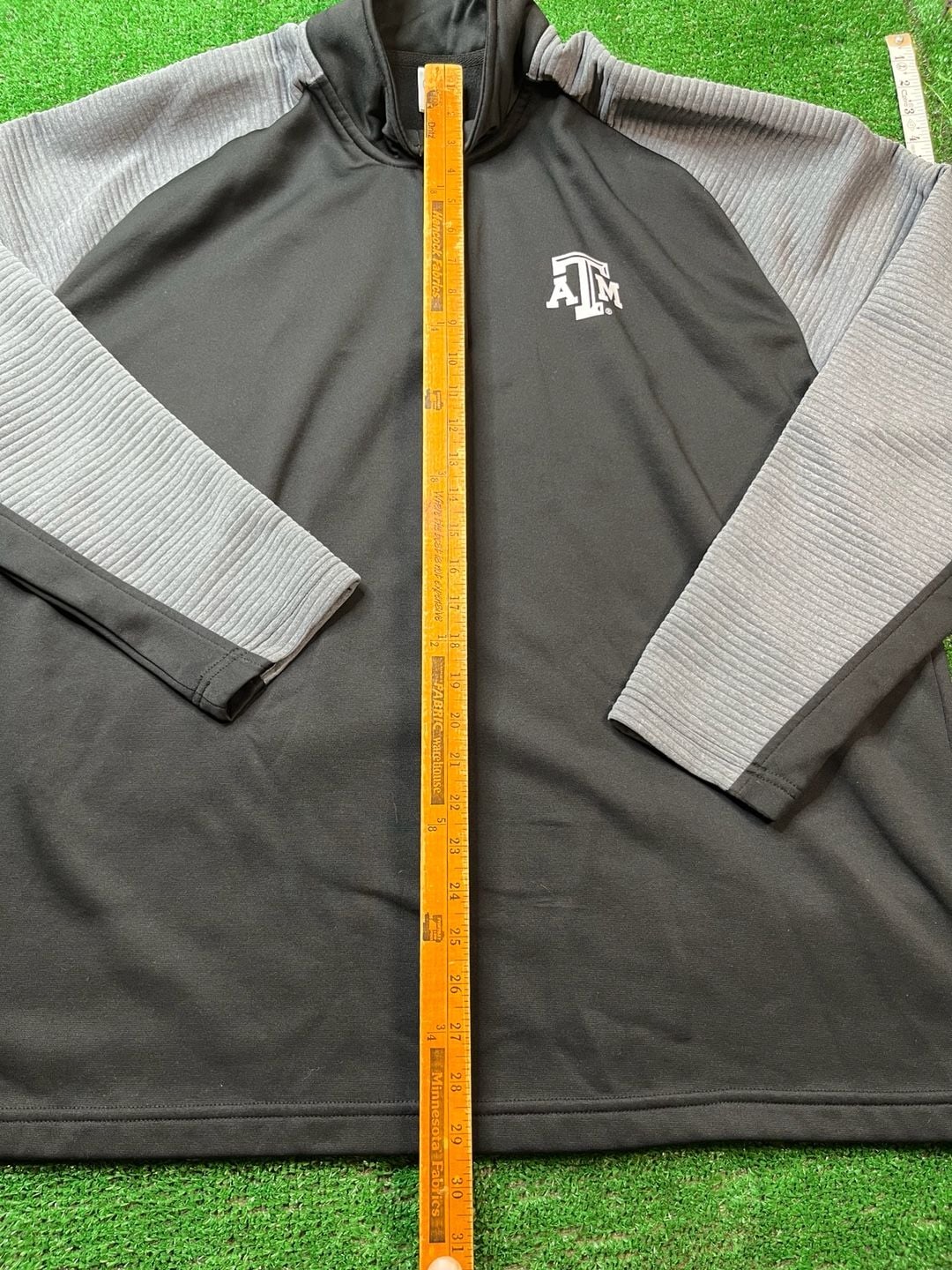 Rivalry Threads Texas A&M Aggies Quarter-Zip Pullover Size 2XL Black 9