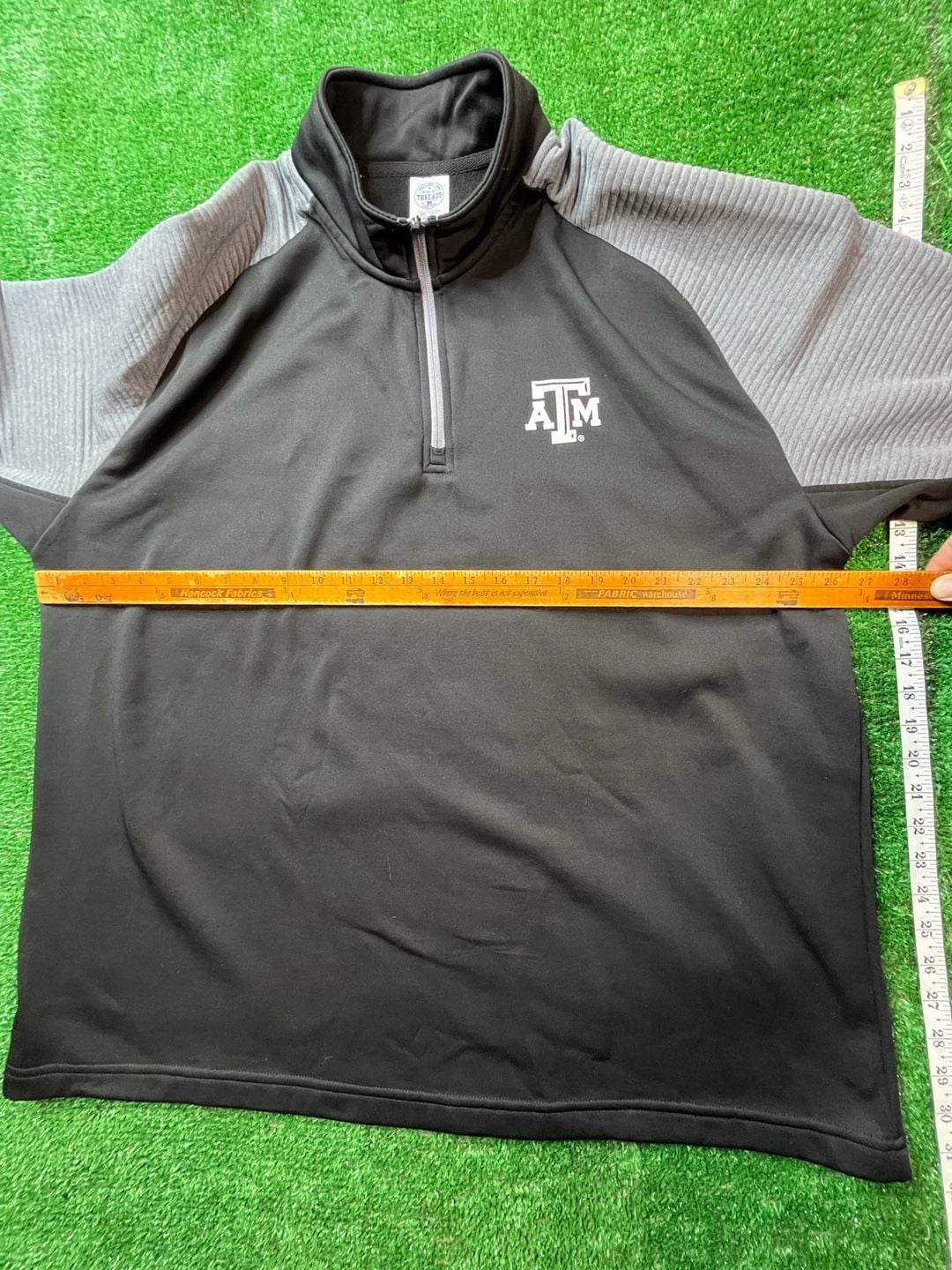 Rivalry Threads Texas A&M Aggies Quarter-Zip Pullover Size 2XL Black 10