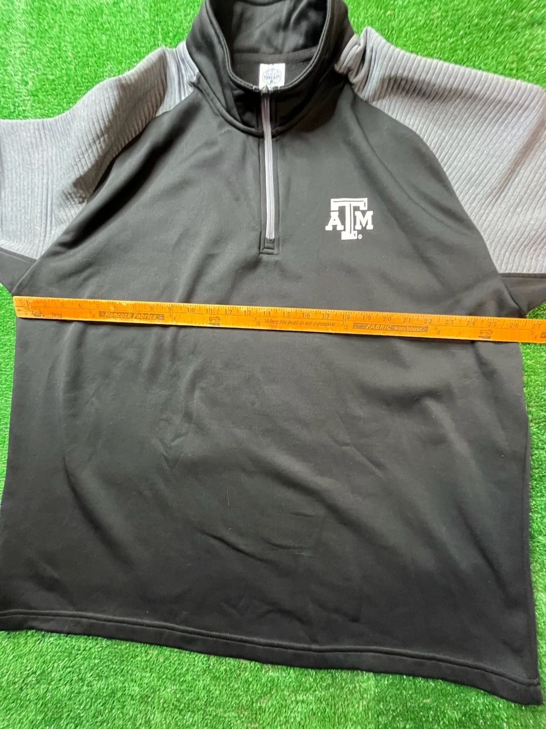 Rivalry Threads Texas A&M Aggies Quarter-Zip Pullover Size 2XL Black 11