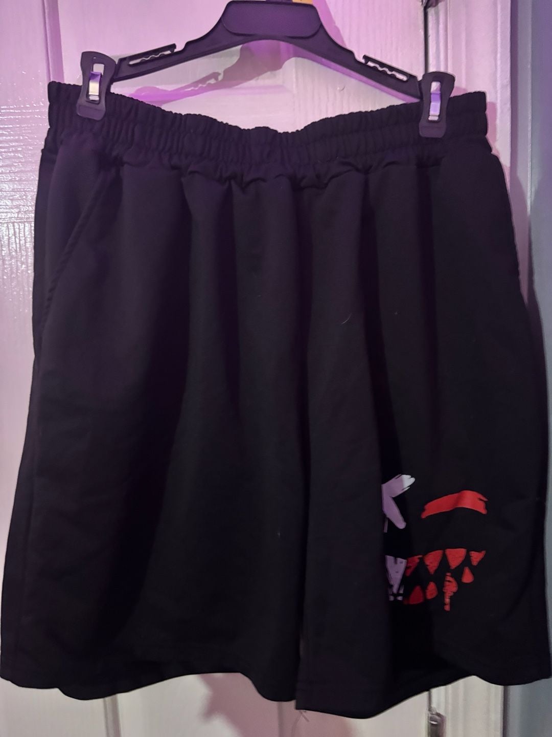 Men's Monster Smile Graphic 2 Piece Outfit Black XL 3