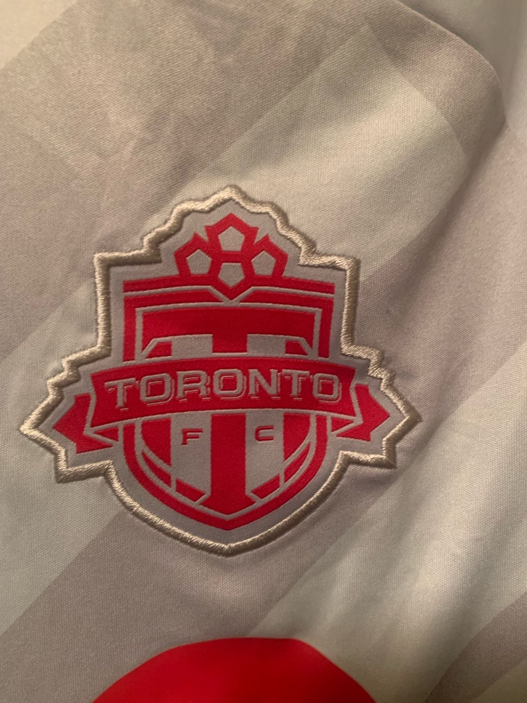 Adidas Toronto FC Soccer Jersey Size S Clear Grey Scarlet 6