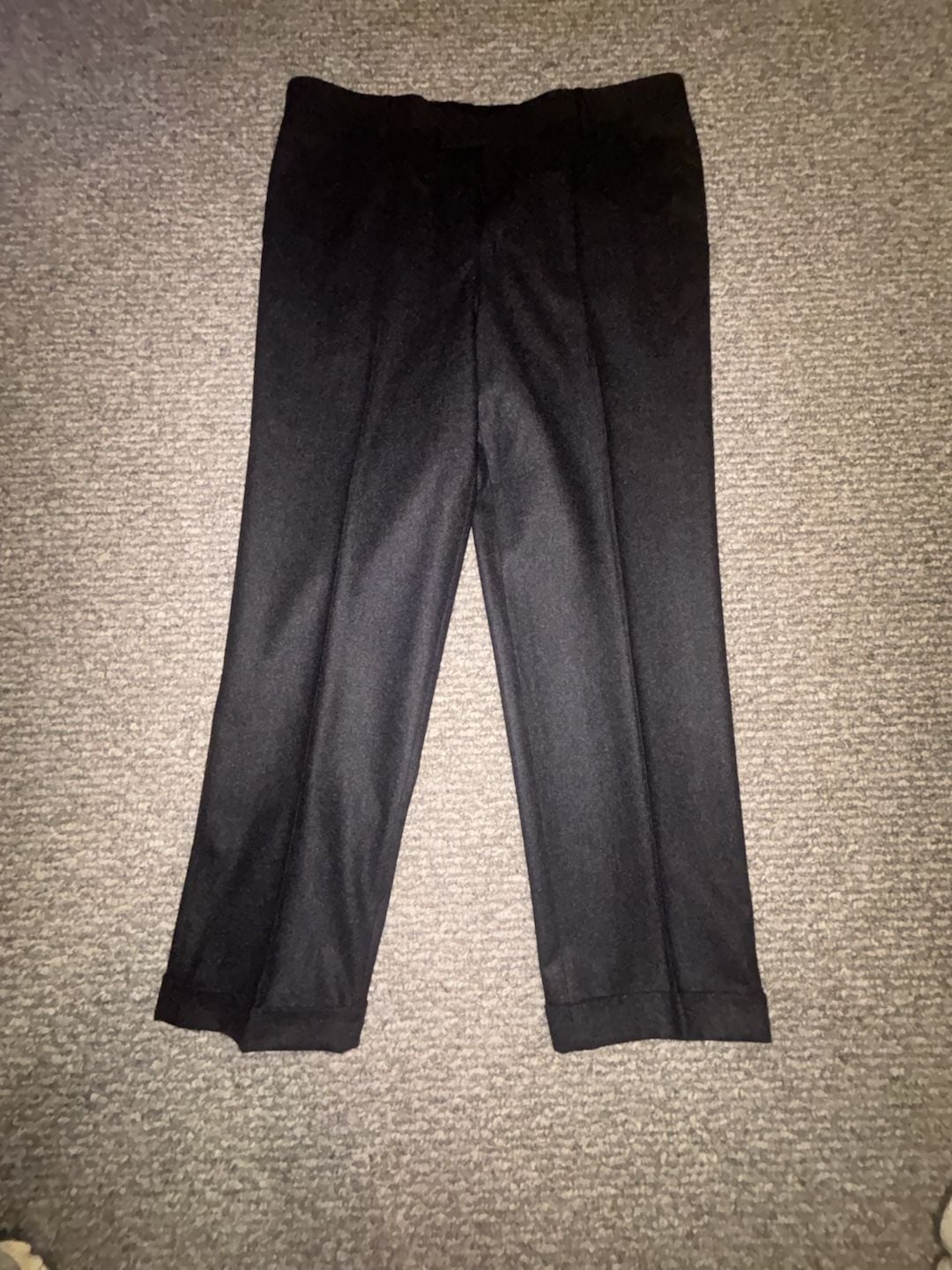 Mr Granger Dress Pants Size 40L Black 100% Wool 2
