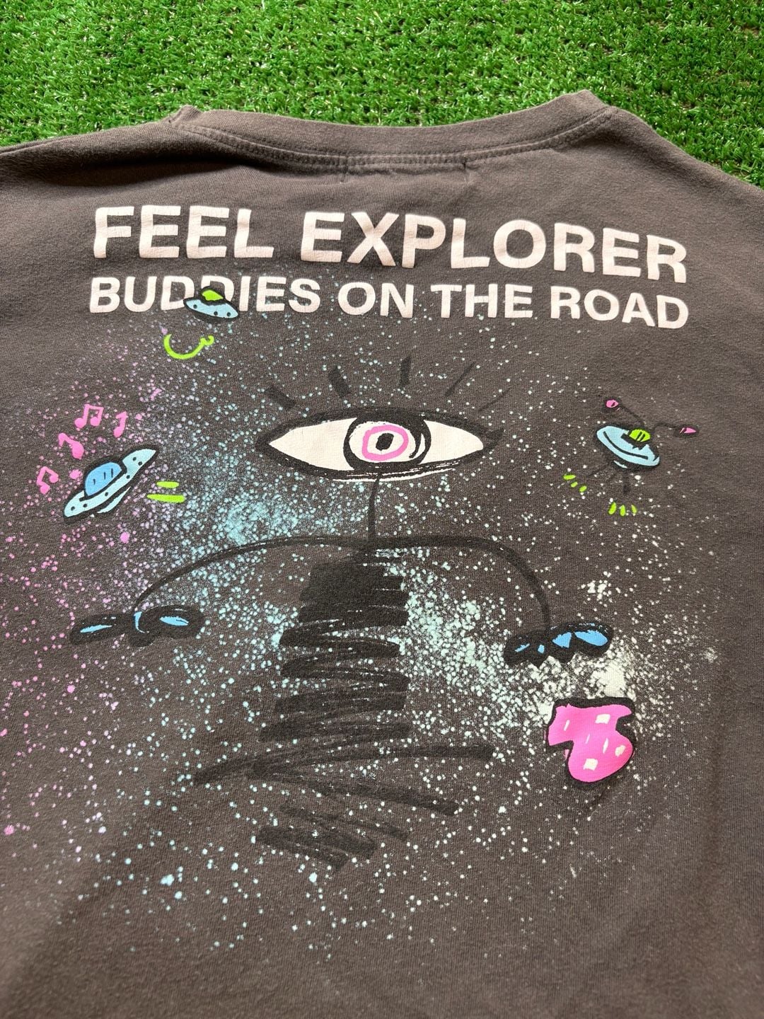 Zara Feel Explorer Graphic T-Shirt Size 7 122 cm Dark Gray 7