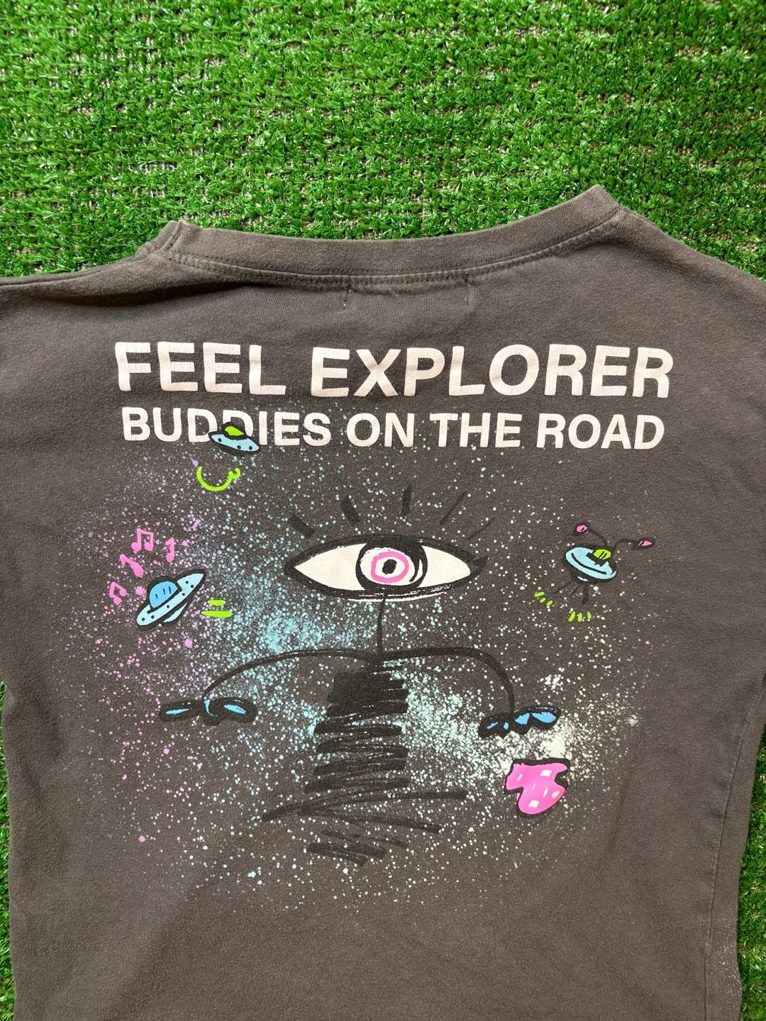 Zara Feel Explorer Graphic T-Shirt Size 7 122 cm Dark Gray 8