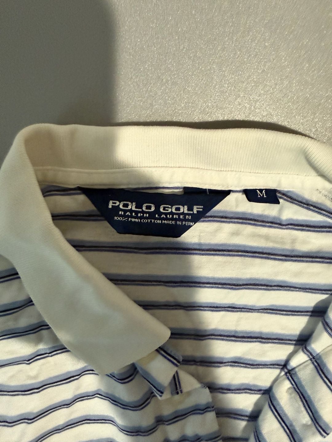 Polo Golf Ralph Lauren Polo Shirt Size M Striped Pima Cotton 6
