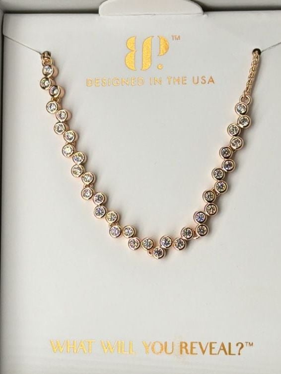 BP April The Delaney Bracelet Rose Gold CZ 3