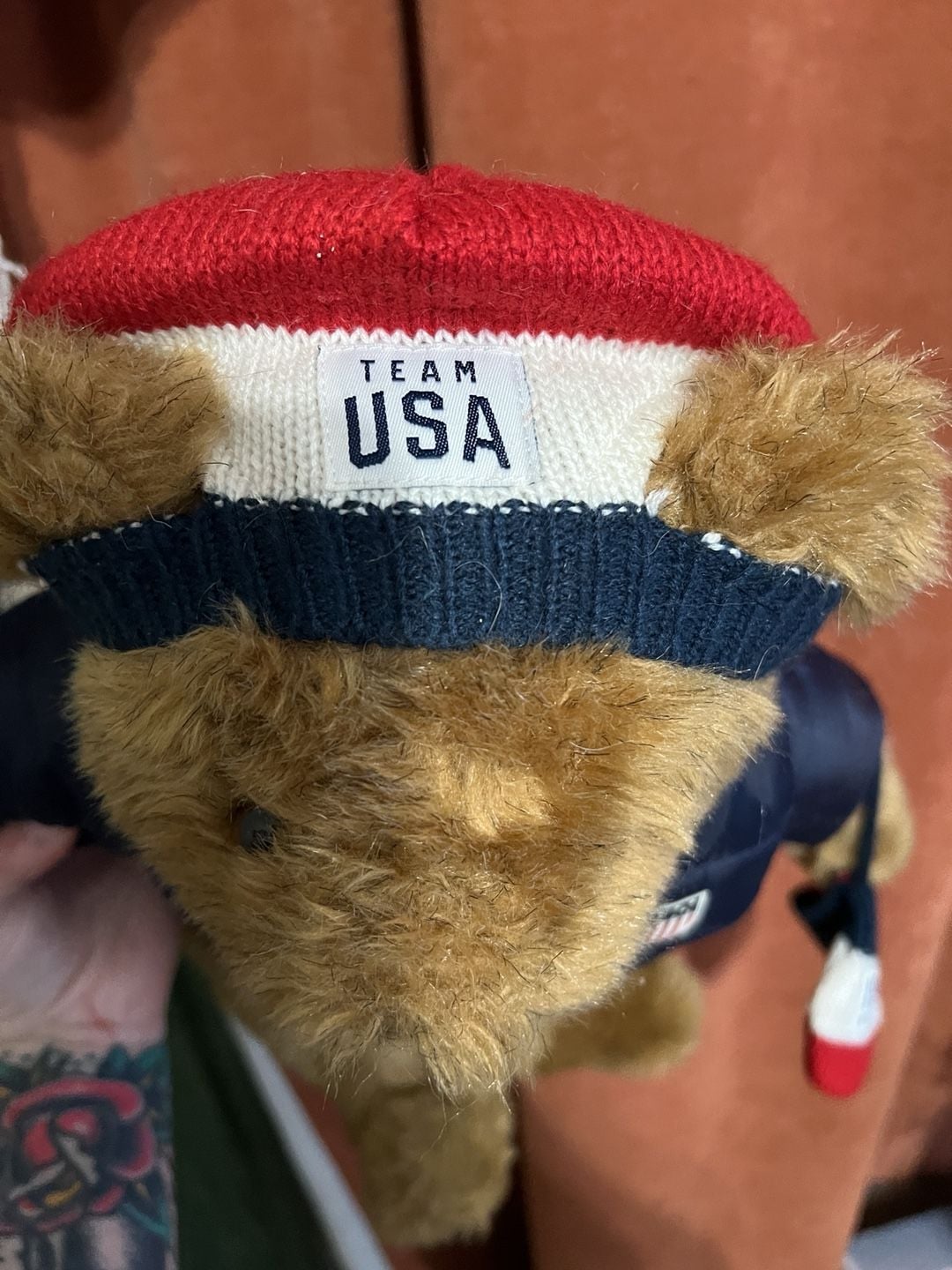 Vermont Teddy Bear Team USA Puffer Jacket Plush 2