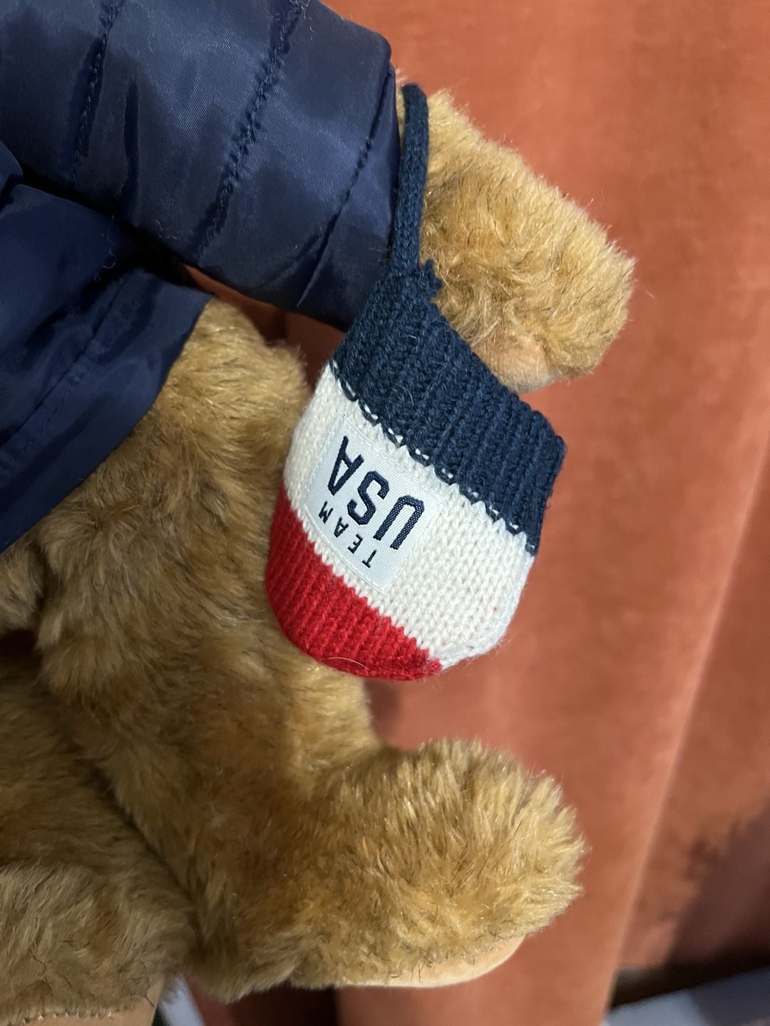 Vermont Teddy Bear Team USA Puffer Jacket Plush 3