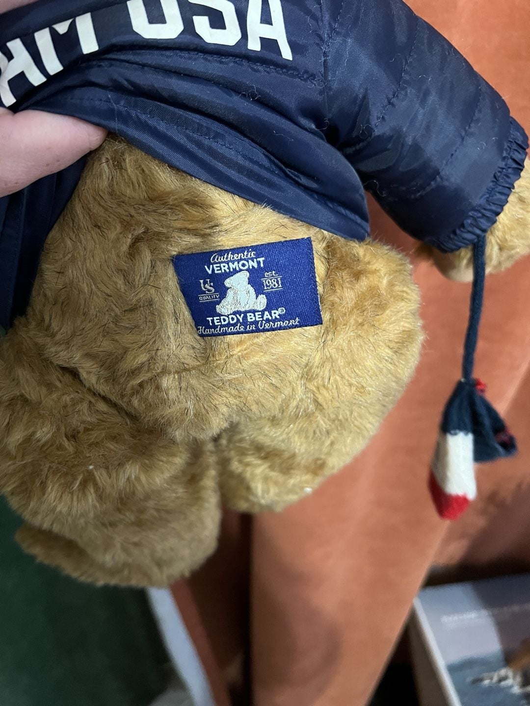 Vermont Teddy Bear Team USA Puffer Jacket Plush 5