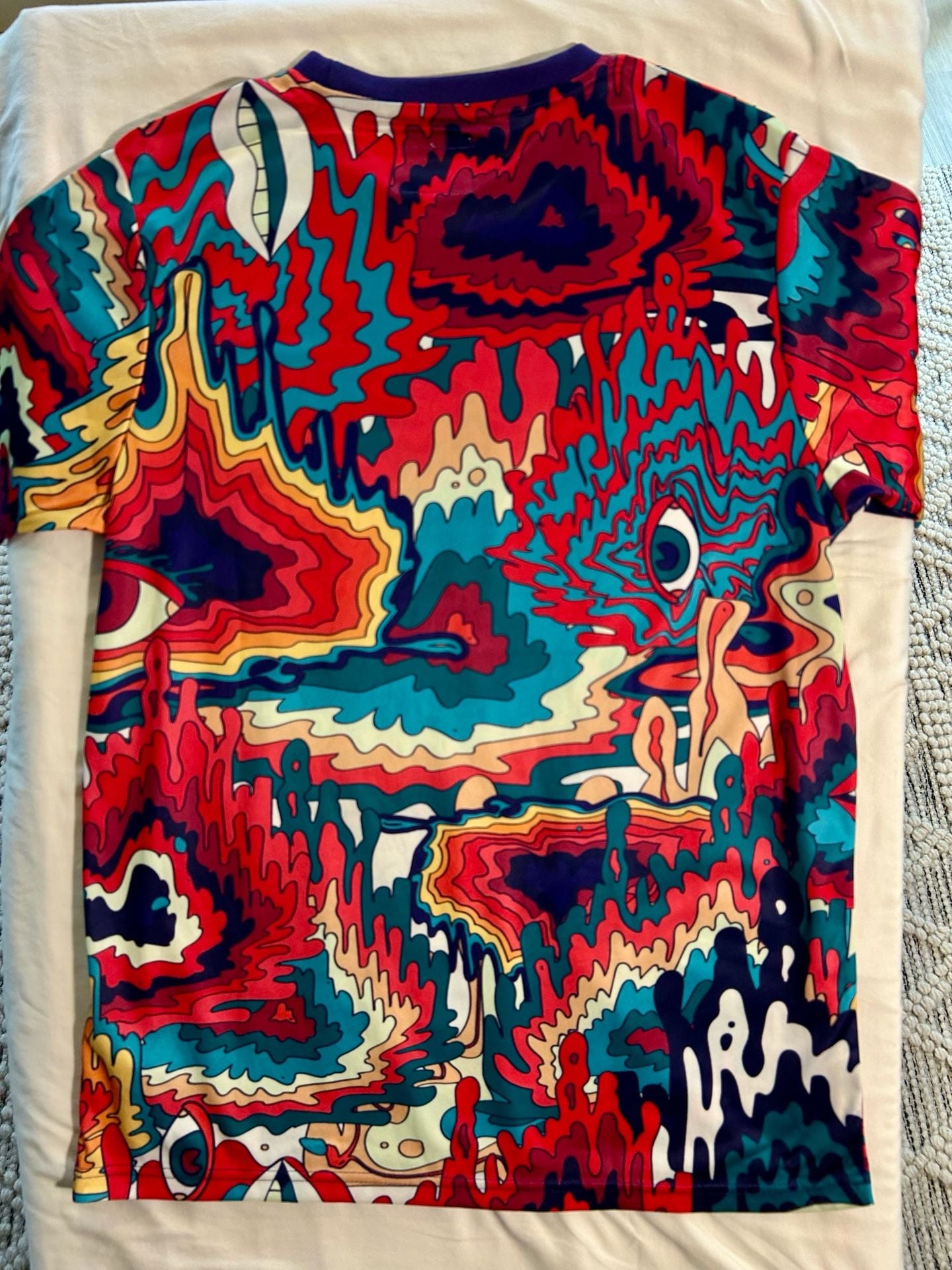Fresh Prints of Bel-Air Psychedelic Trippy All Over Print T-Shirt Mens Medium M 8