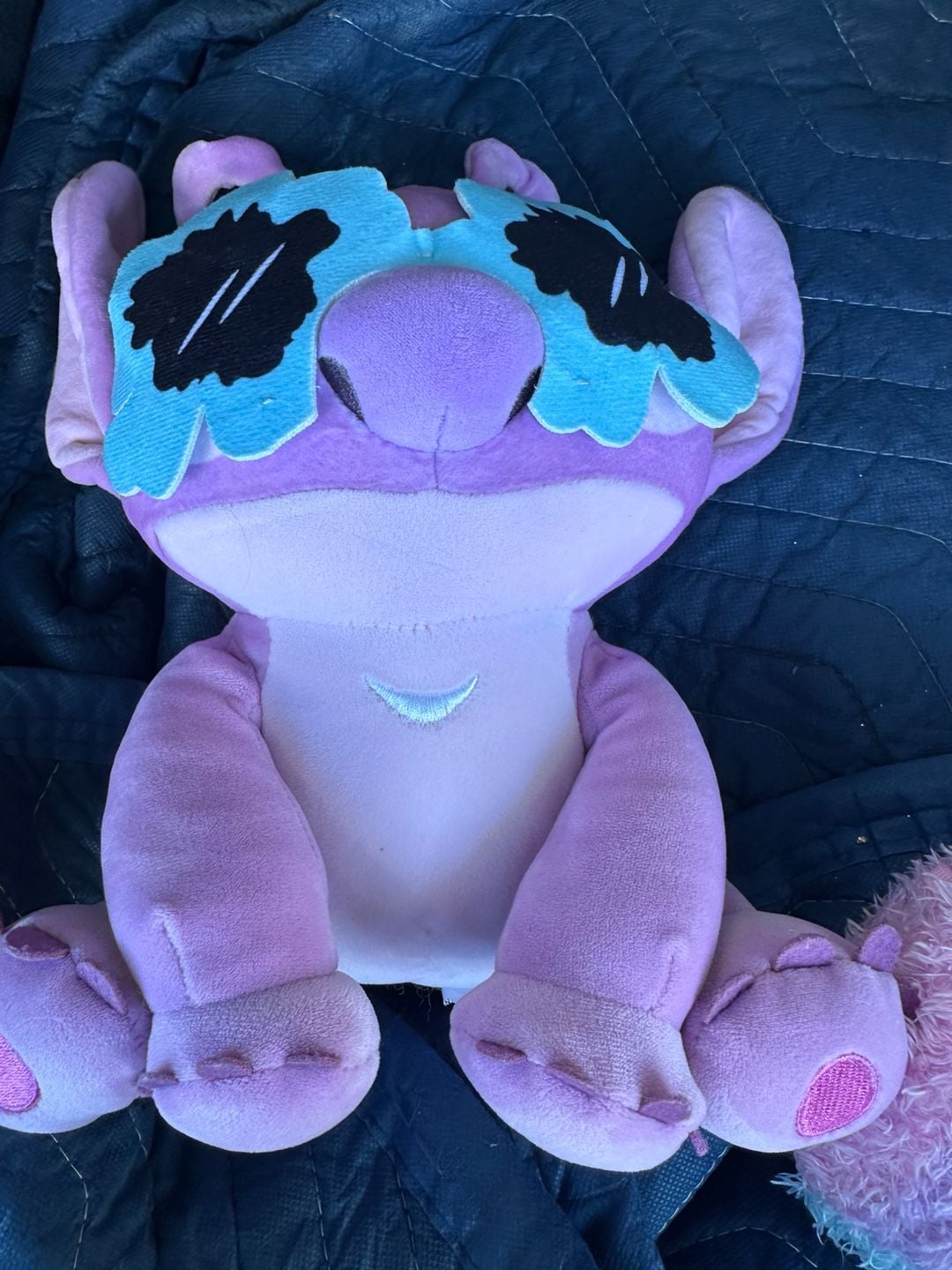 Disney Angel Plush Pink With Blue Sunglasses 1