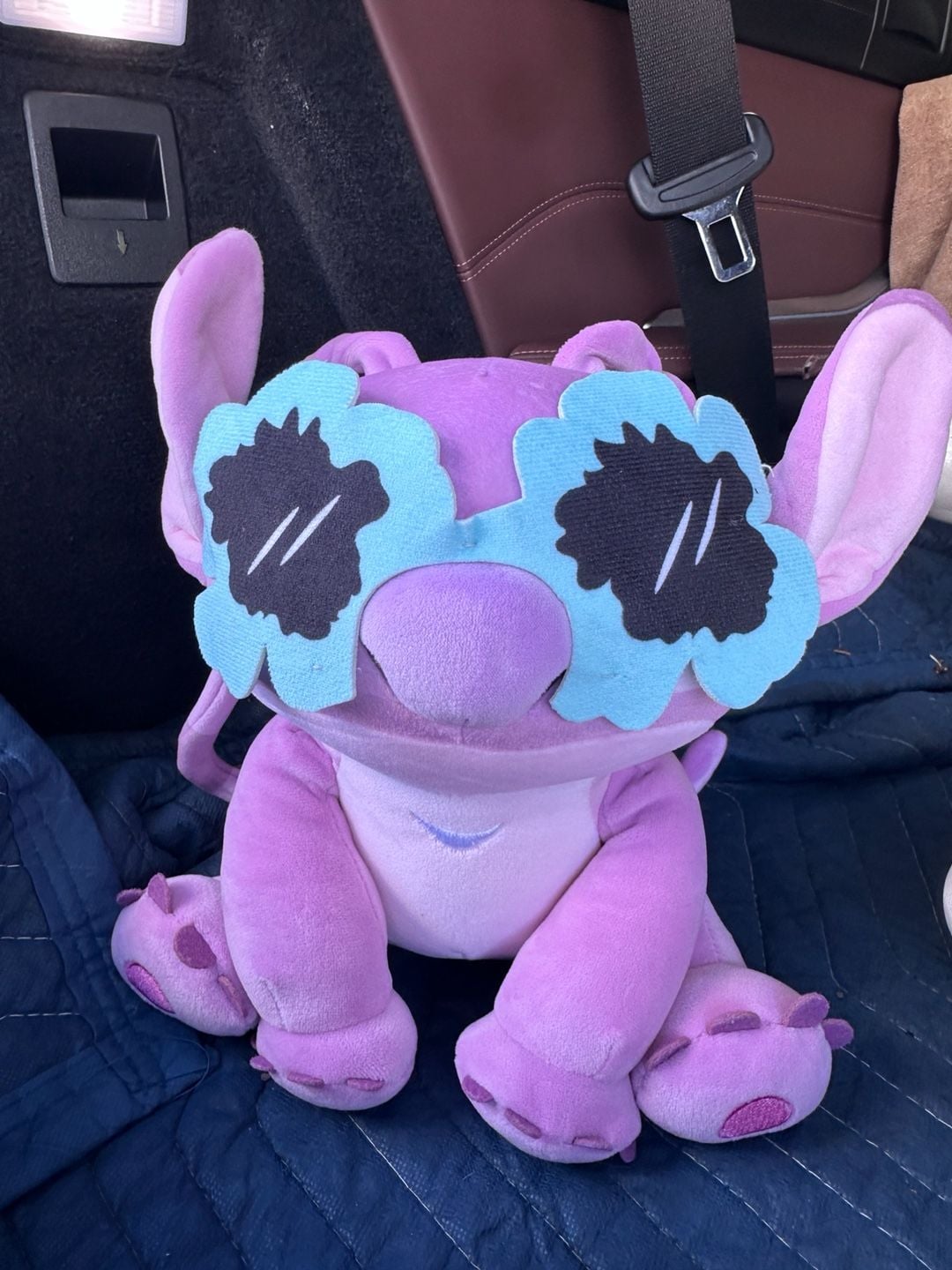 Disney Angel Plush Pink With Blue Sunglasses 2