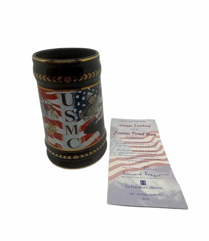 The Hamilton Collection USMC Always Faithful Stein Mug #0899 *Vintage 1990-2000 4