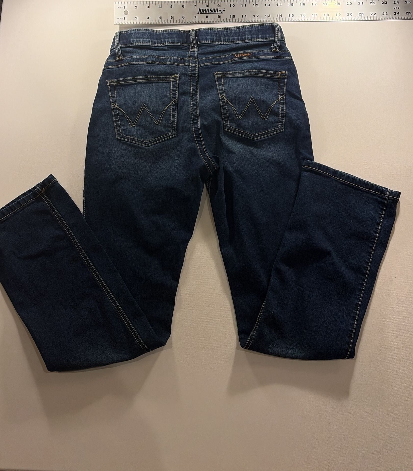 Wrangler Q-Baby Jeans Dark Wash Denim 3