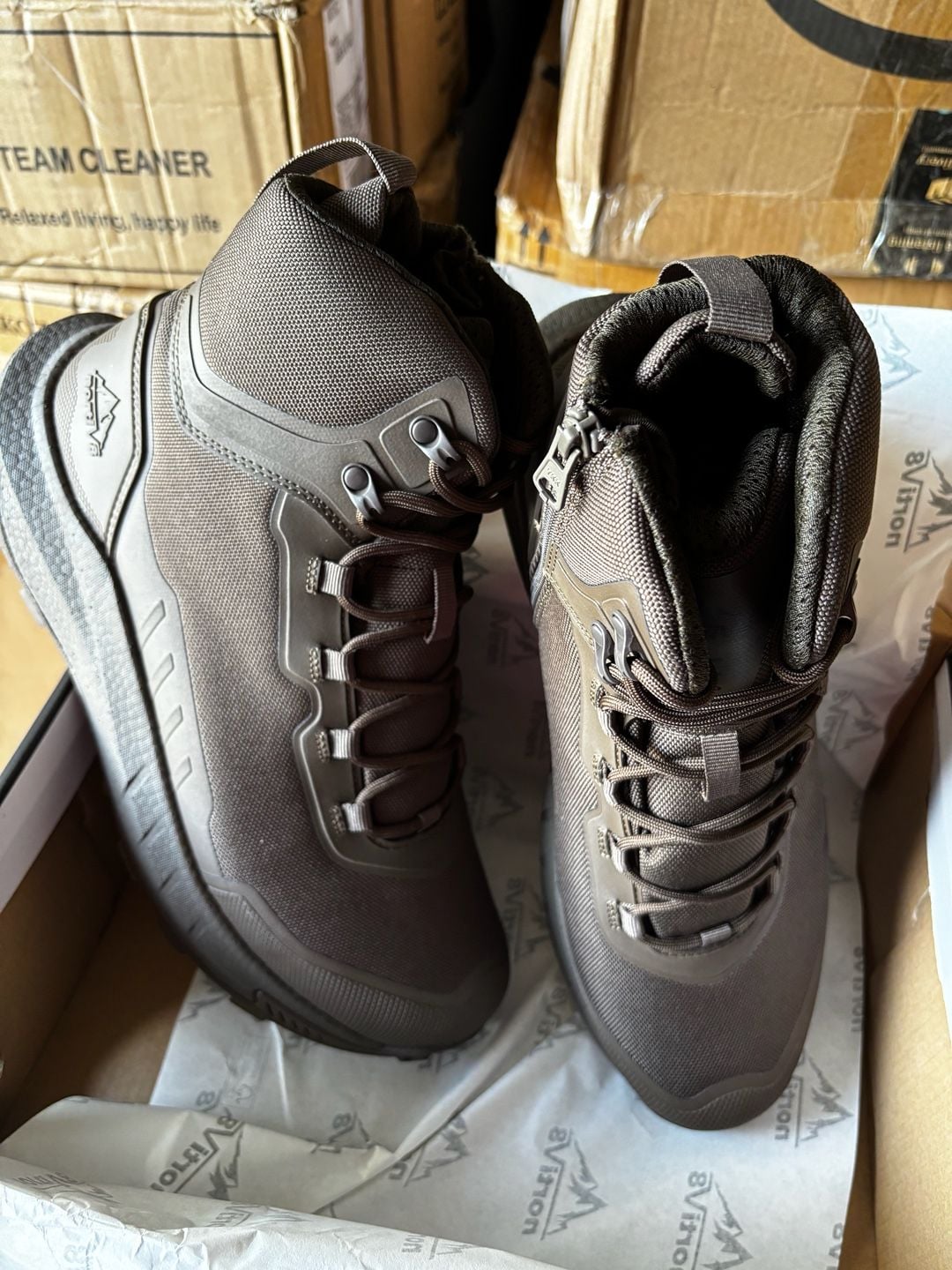 Nortiv 8 Tactical Military Boots Size 10.5 Olive 3
