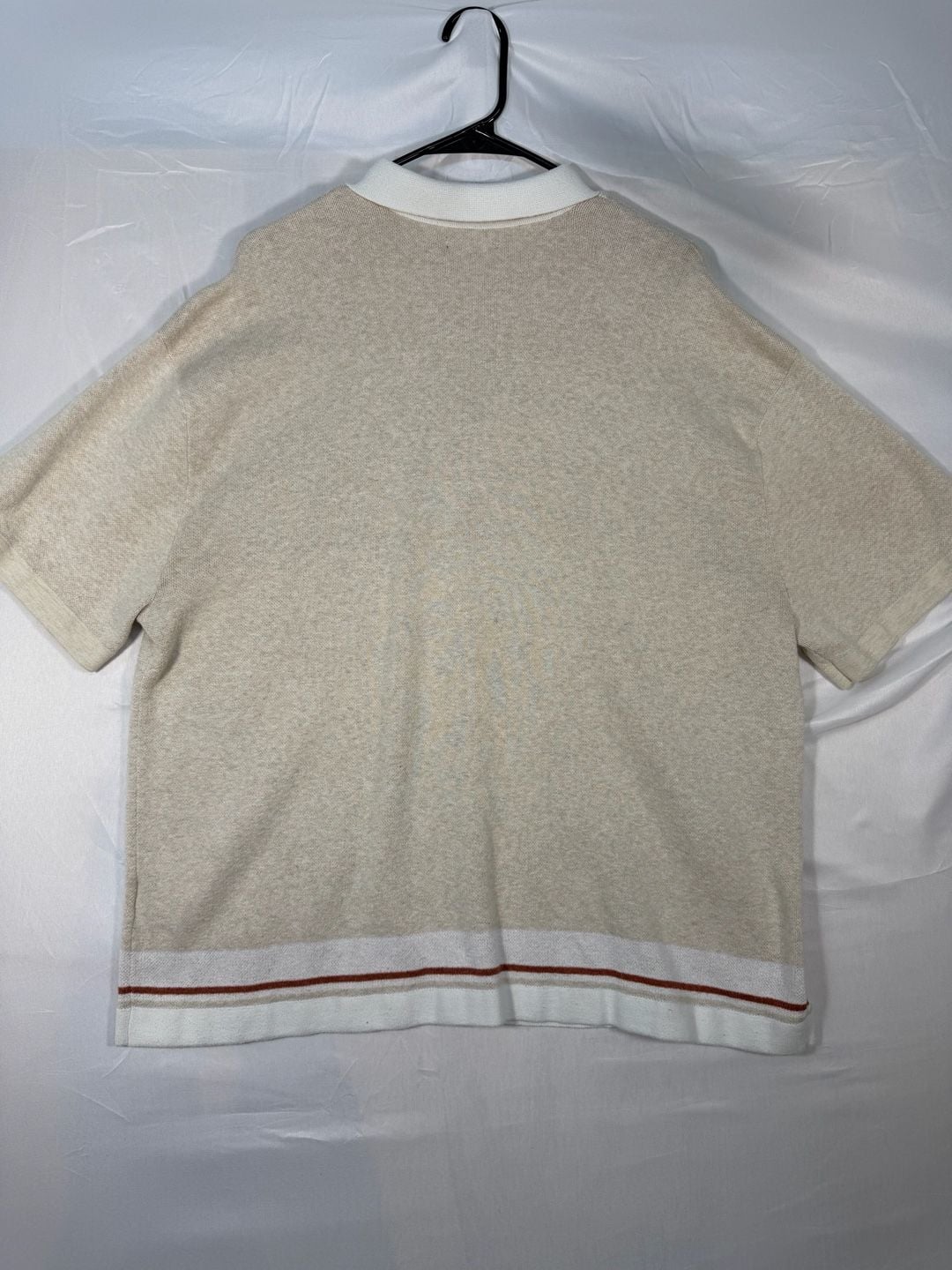 2 Abercrombie & Fitch Knit Polo Shirt Size XXL Brown Striped Short Sleeve 10