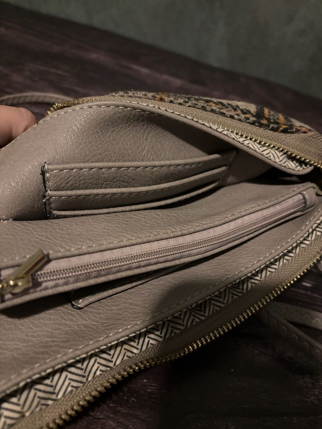 Jen & Co Riley Plaid Vegan Crossbody 7