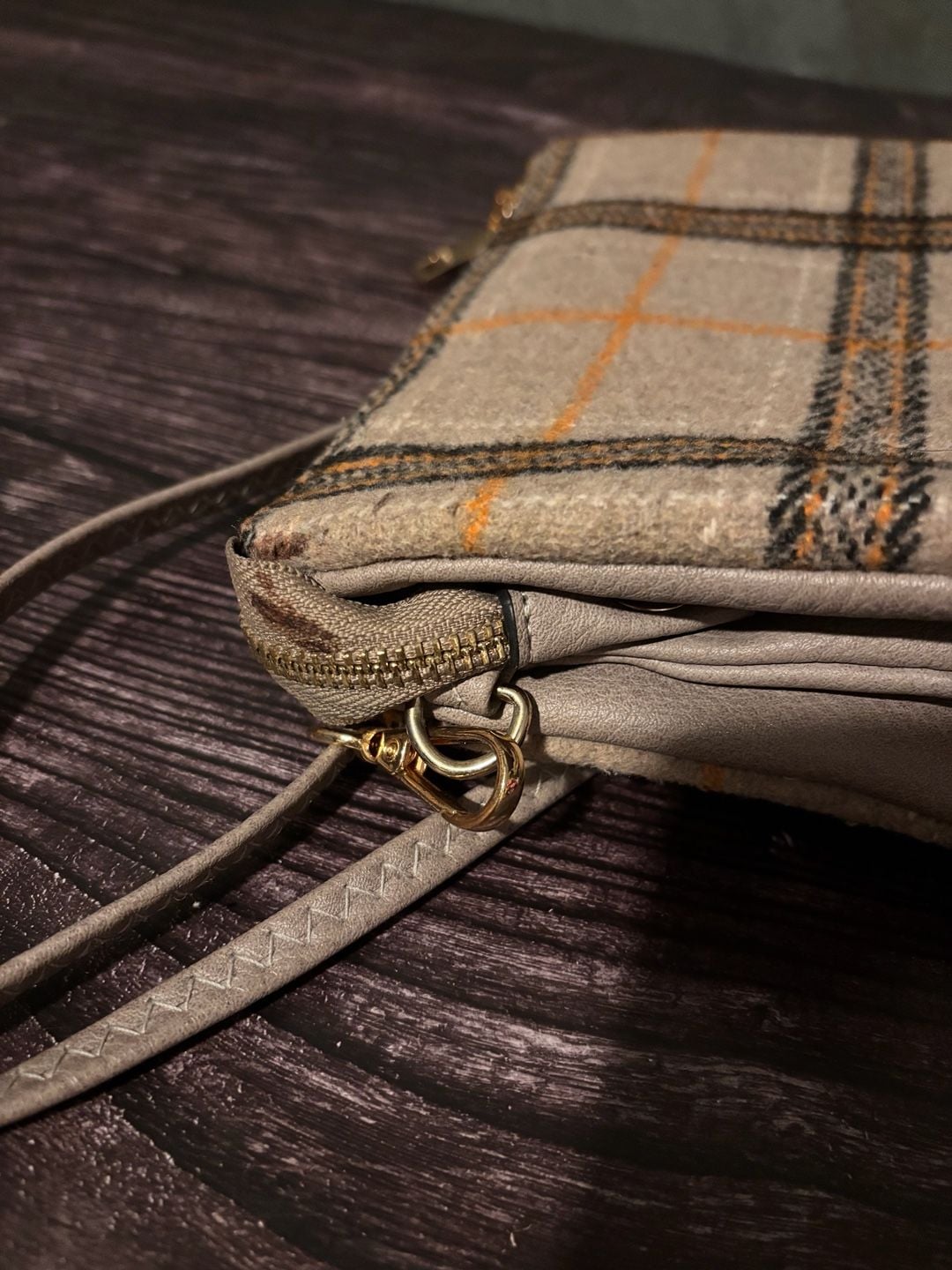 Jen & Co Riley Plaid Vegan Crossbody 9