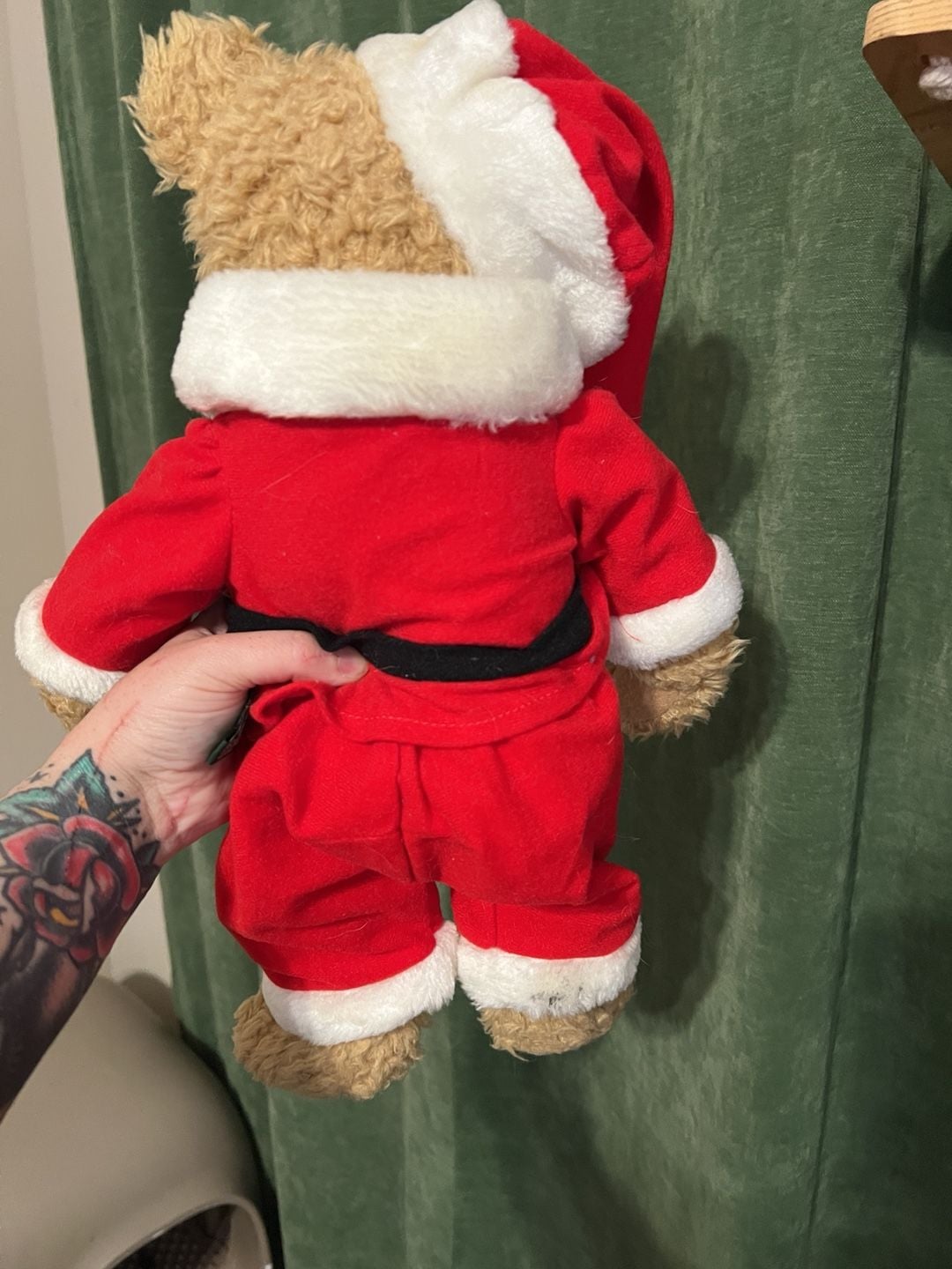 Bath & Body Works Santa Teddy Bear Stuffed Animal Plush Holiday Christmas 2