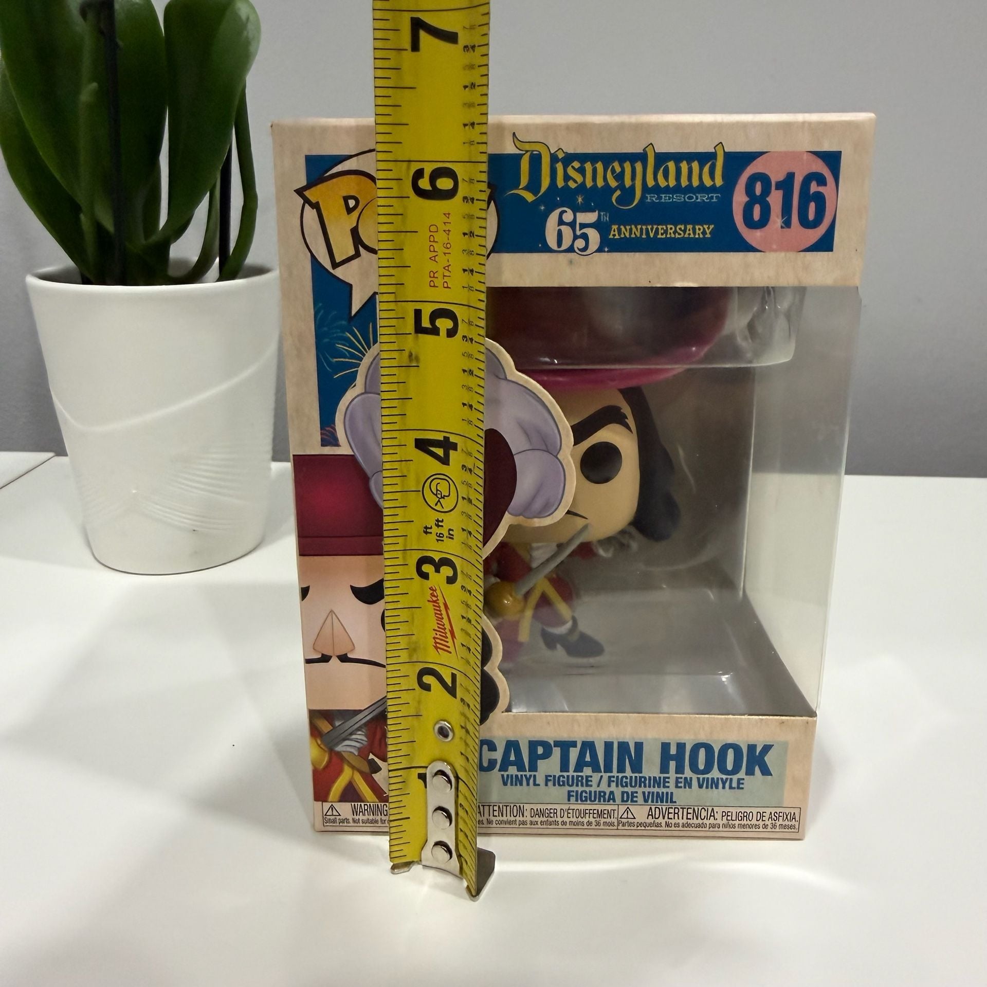 Funko Pop Disneyland 65th Anniversary Captain Hook 816 Vinyl Figure 5