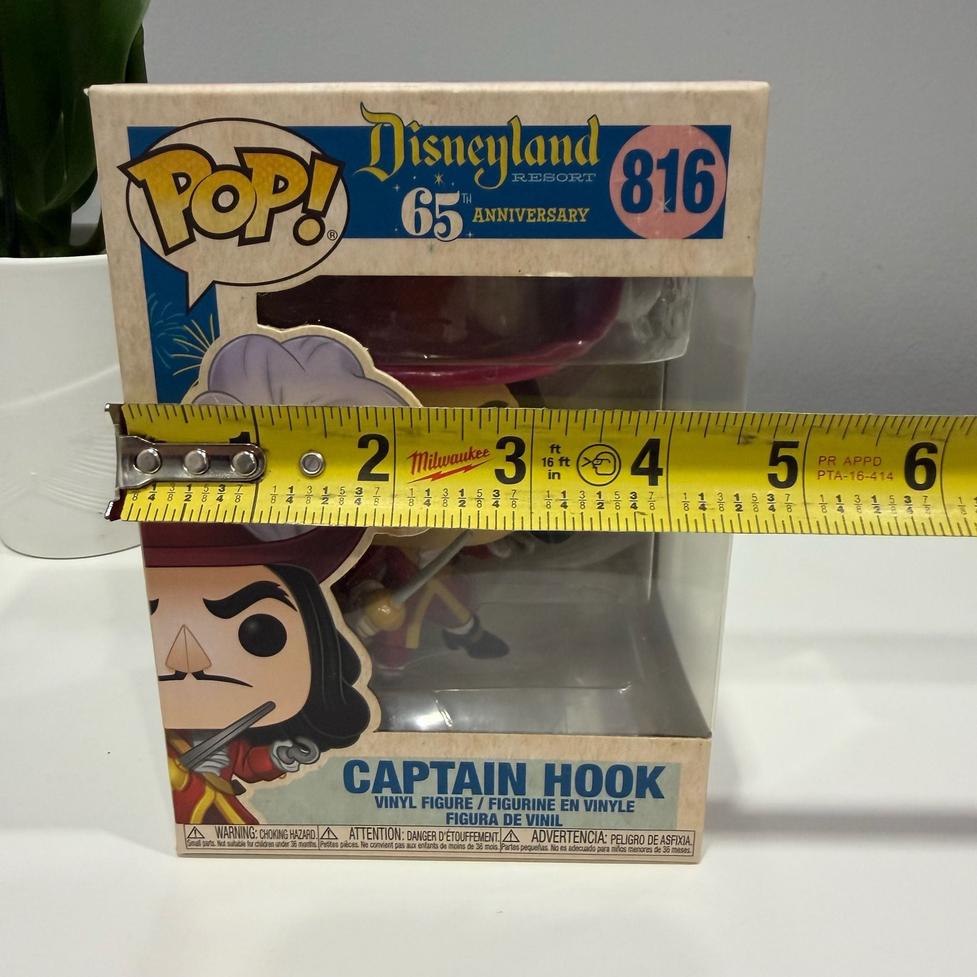 Funko Pop Disneyland 65th Anniversary Captain Hook 816 Vinyl Figure 6