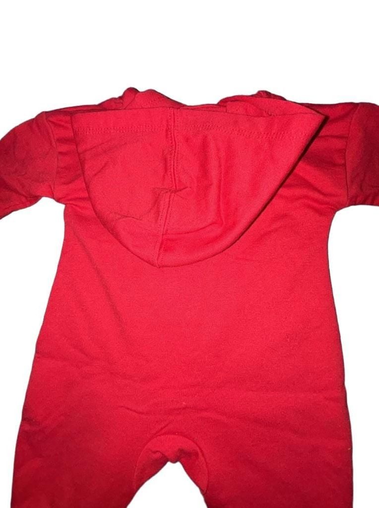 Nike Infant Boys Baby Hooded Coverall Red Gold 0-3M 10