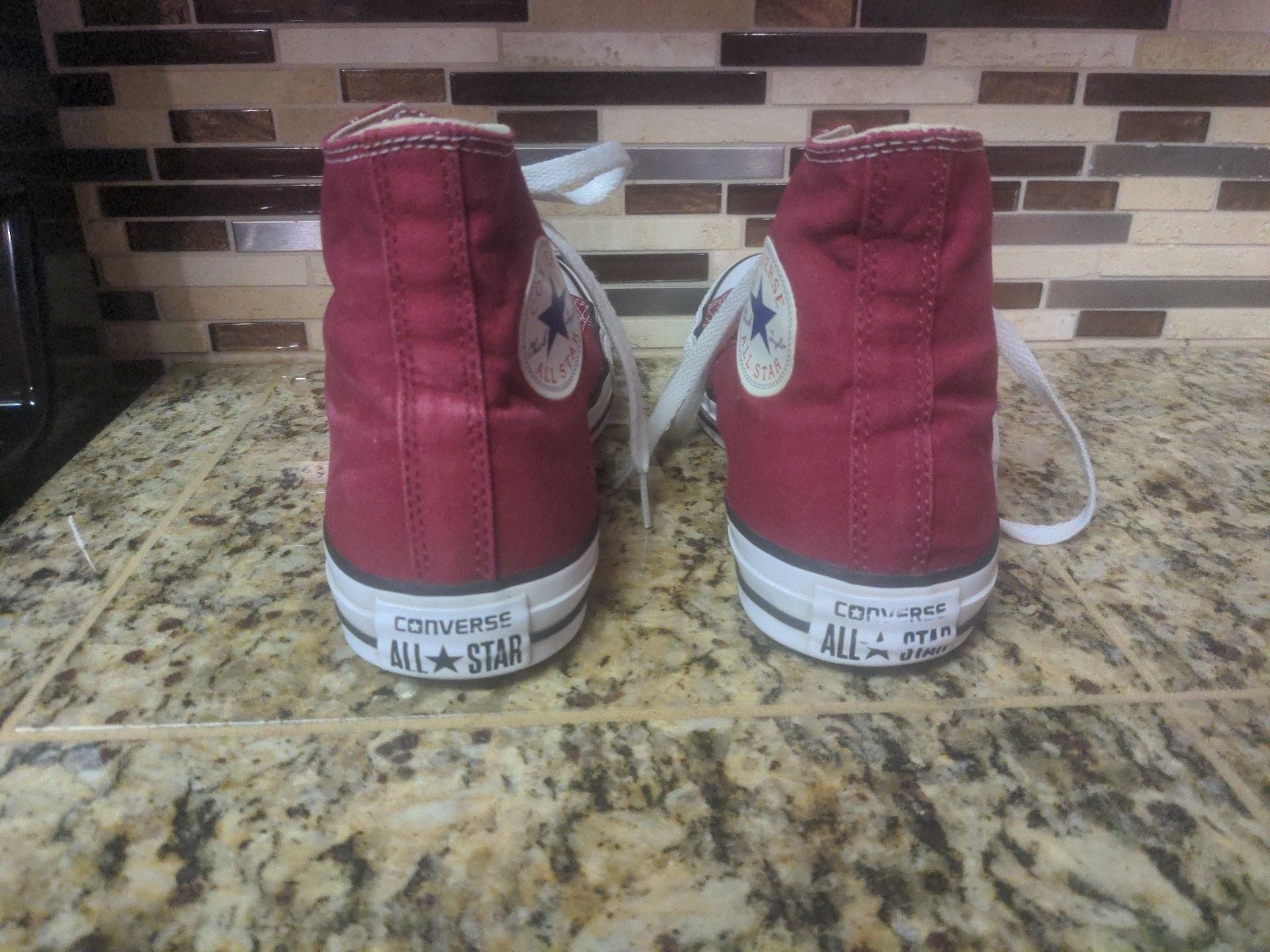 Converse Chuck Taylor All Star High Top Red Sneakers mens 8 women's 10 7