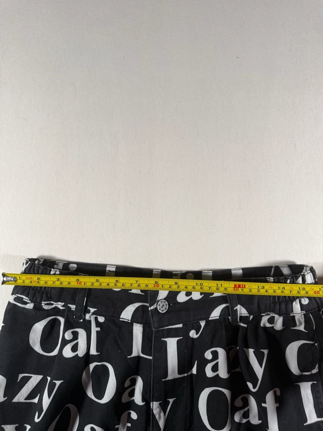 Lazy Oaf Lazy All Over Unisex Pants Size 32 Black White 6
