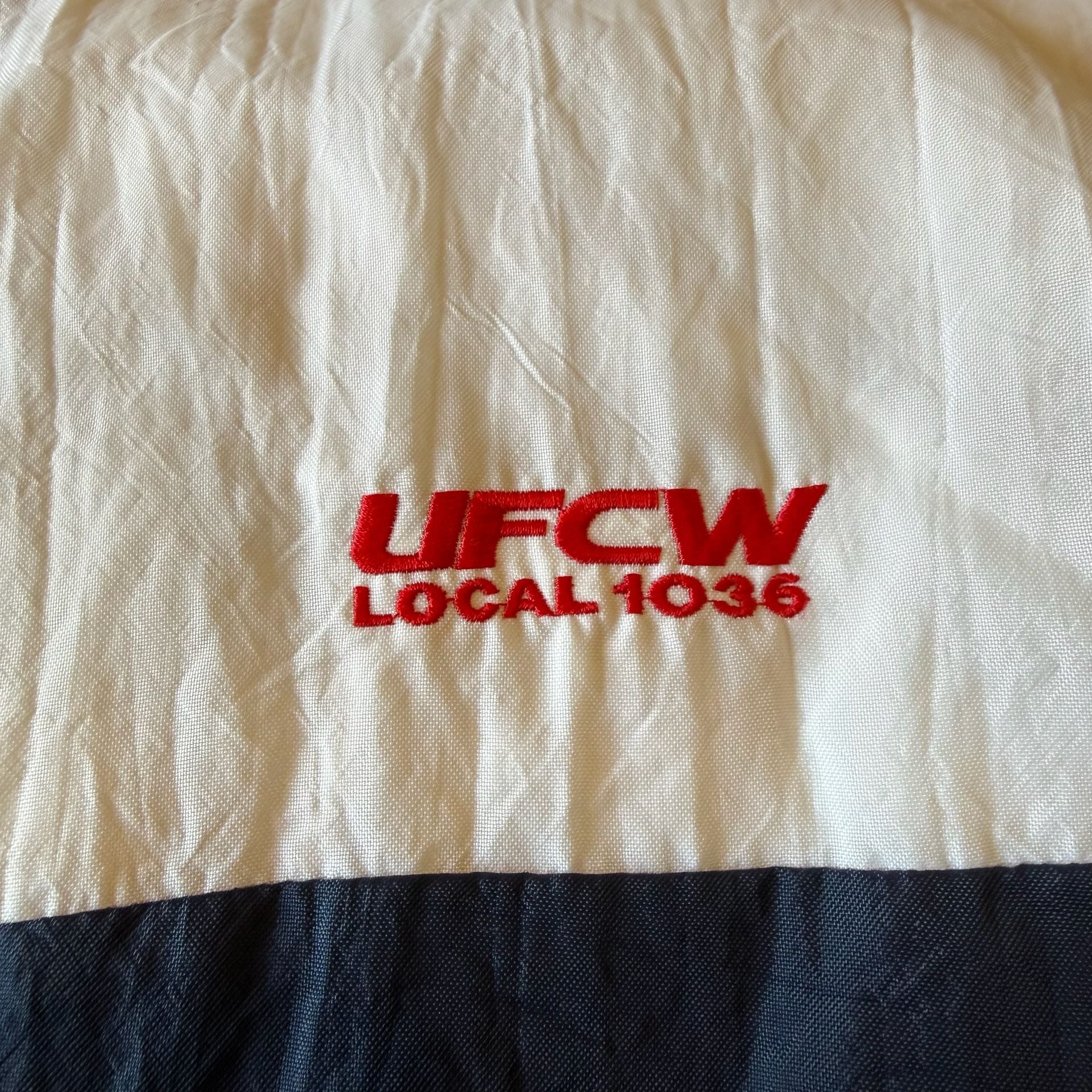 Vintage 90s King Louie Windbreaker Jacket Mens XL UFCW Local 1036 Nylon USA Made 11