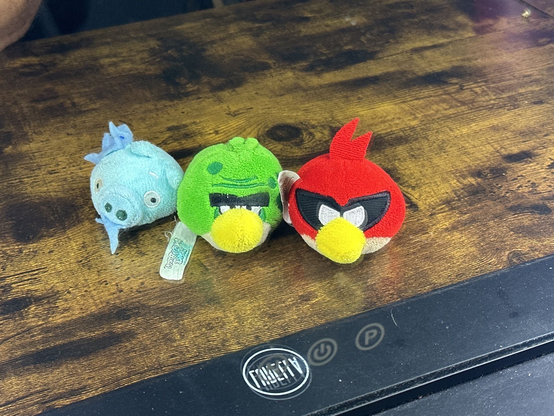 Angry Birds Space Plush Toys Lot of 3 Mini Round Pocket Finger Puppets 1